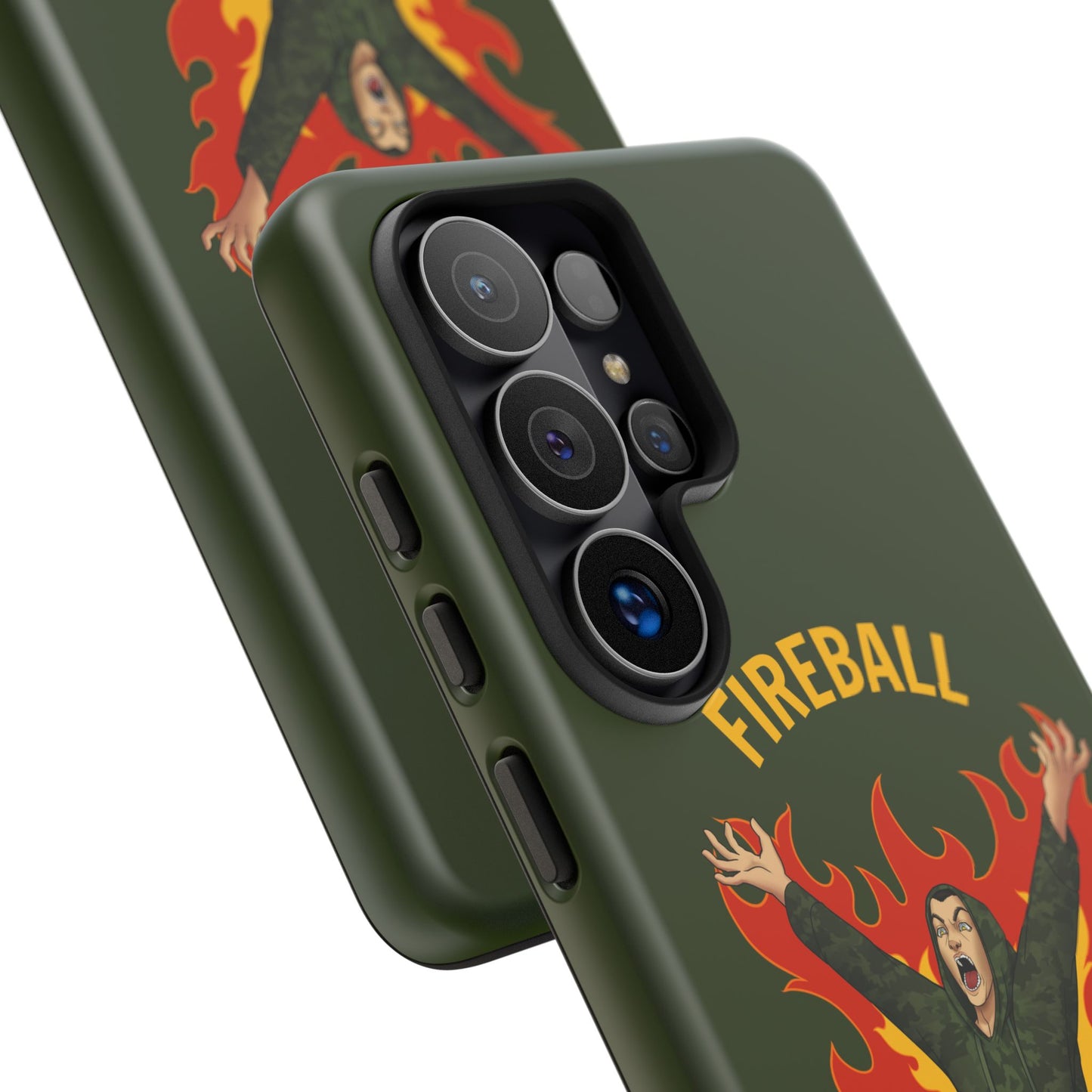 Tholdren Fireball iPhone or Galaxy Tough Phone Case