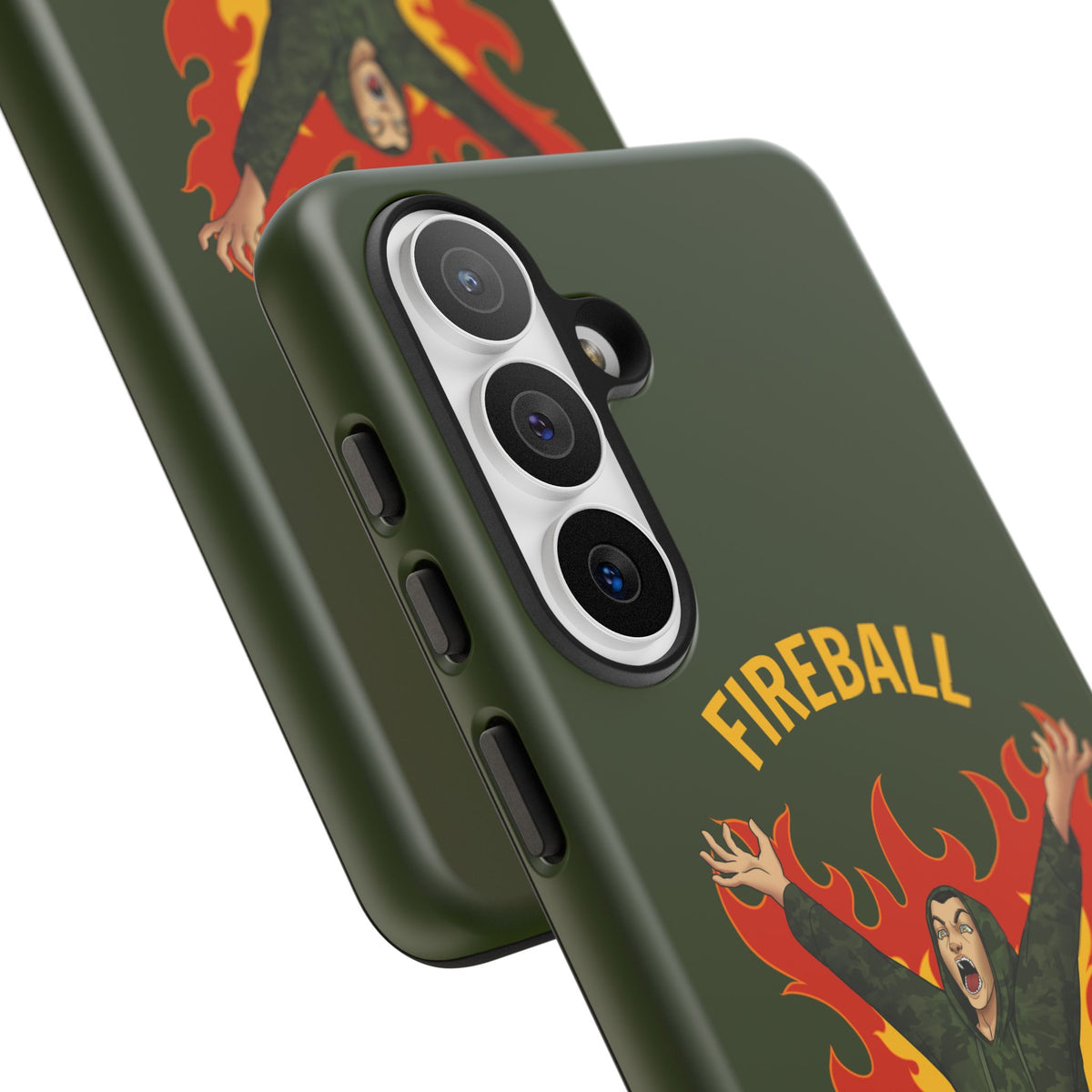 Tholdren Fireball iPhone or Galaxy Tough Phone Case