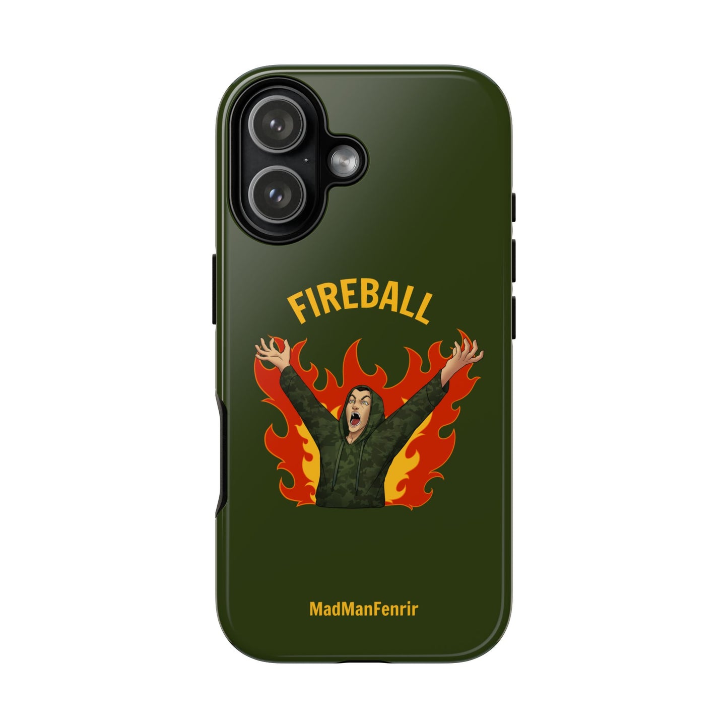 Tholdren Fireball iPhone or Galaxy Tough Phone Case