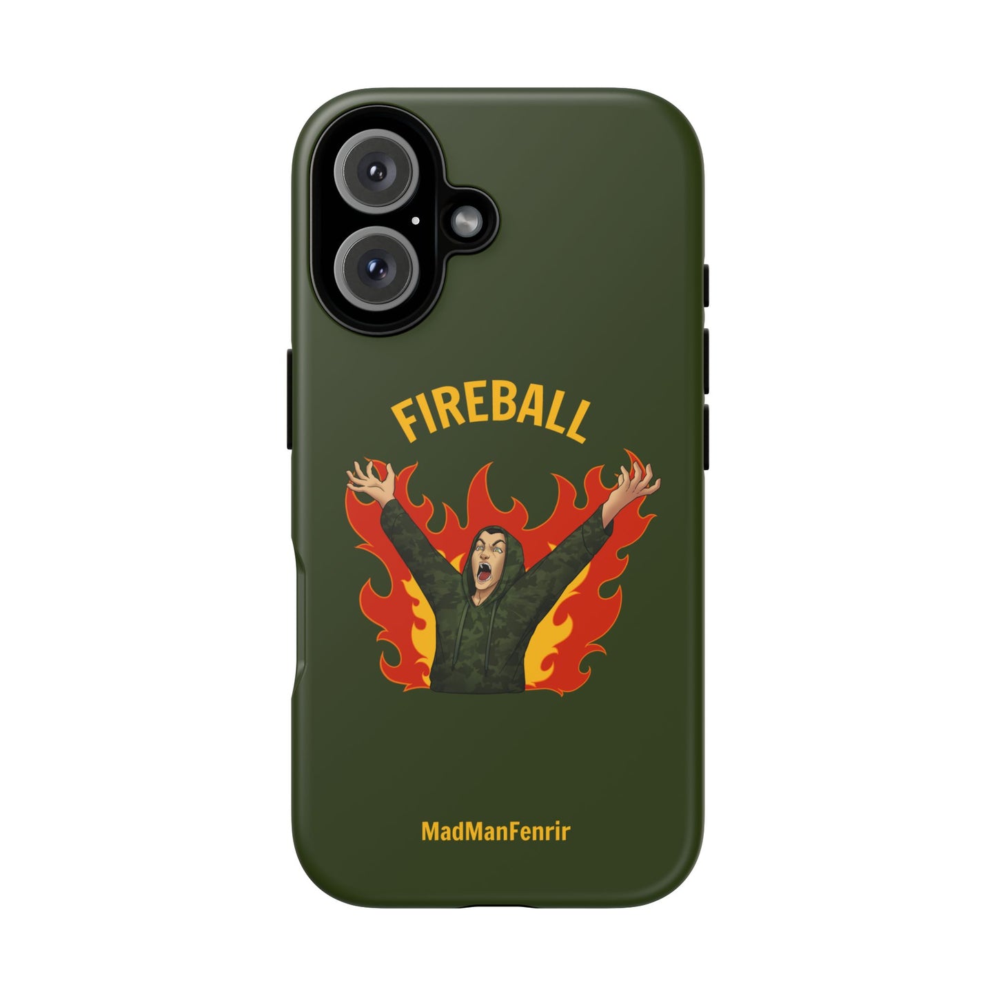 Tholdren Fireball iPhone or Galaxy Tough Phone Case