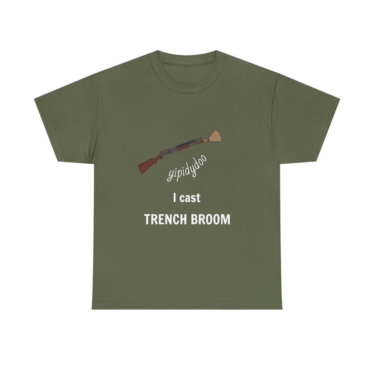 yipidydoo I CAST TRENCH BROOM T-Shirt