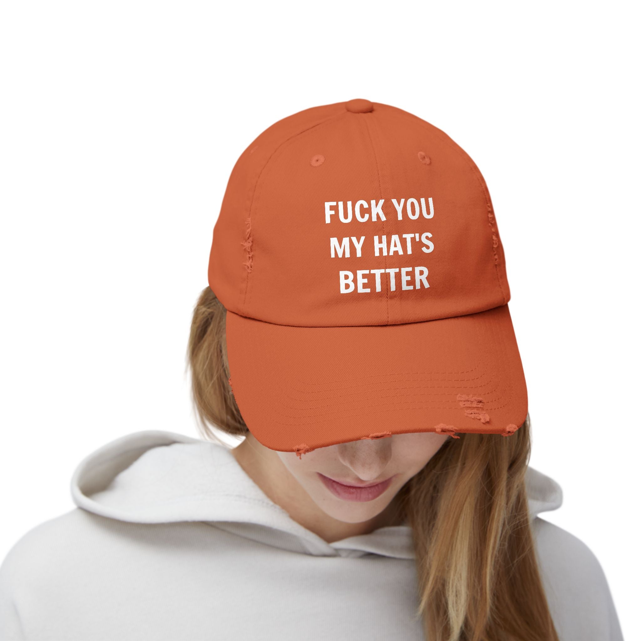 FUCK YOU MY HAT'S BETTER Vintage Cap Hat – MadManFenrir's Merch