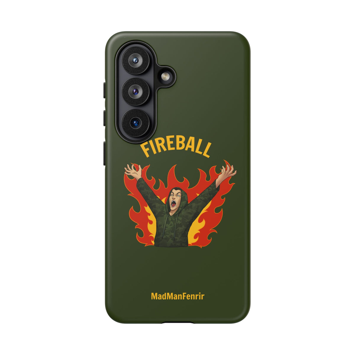 Tholdren Fireball iPhone or Galaxy Tough Phone Case
