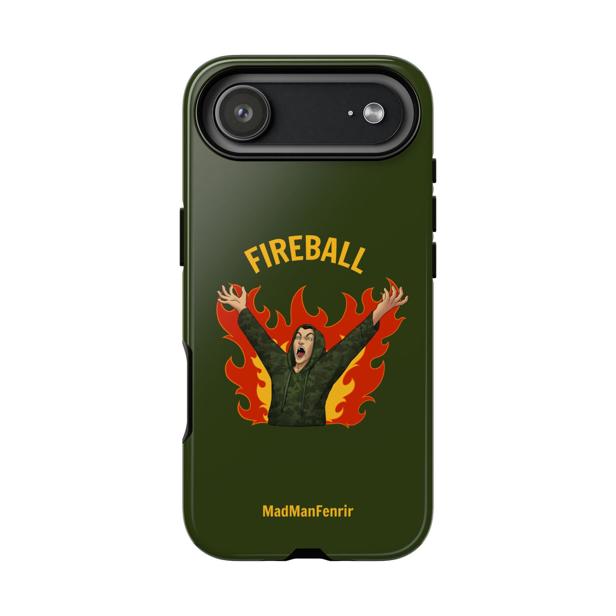 Tholdren Fireball iPhone or Galaxy Tough Phone Case