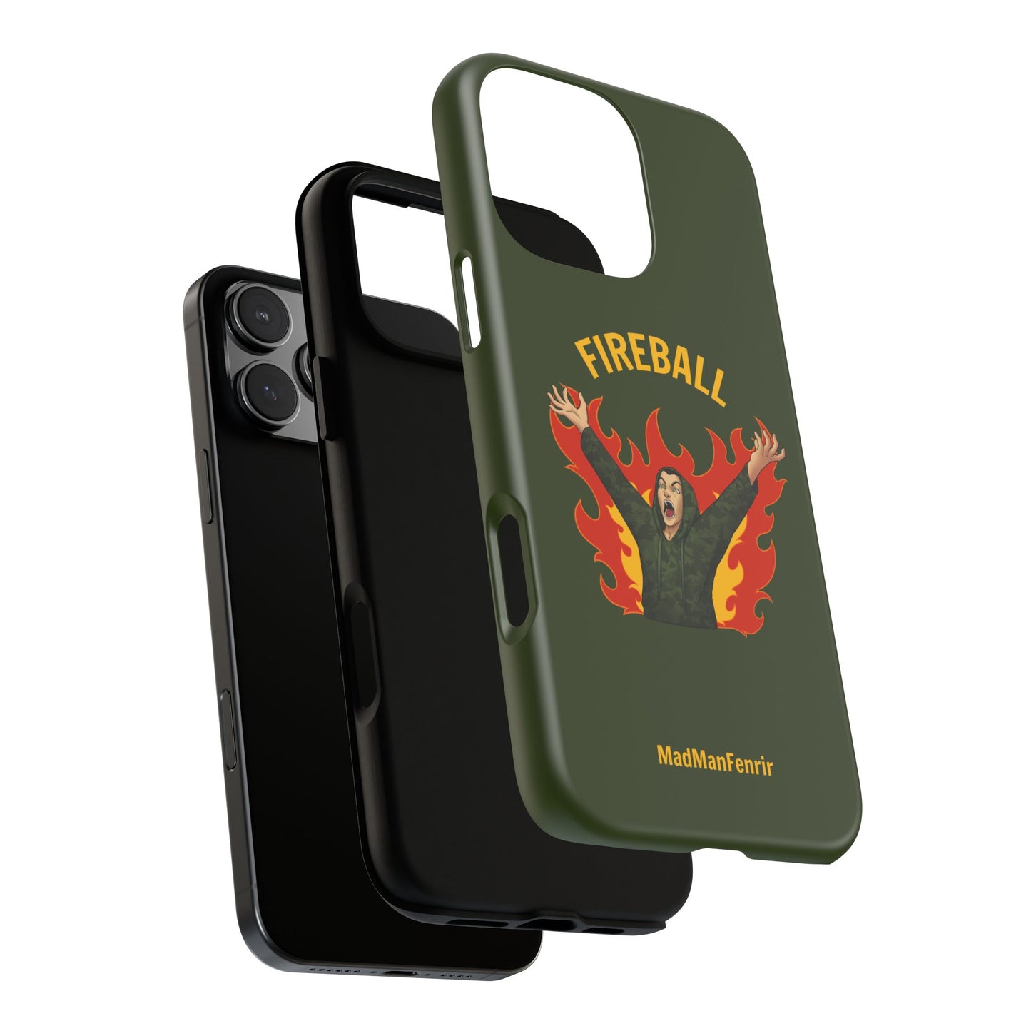 Tholdren Fireball iPhone or Galaxy Tough Phone Case
