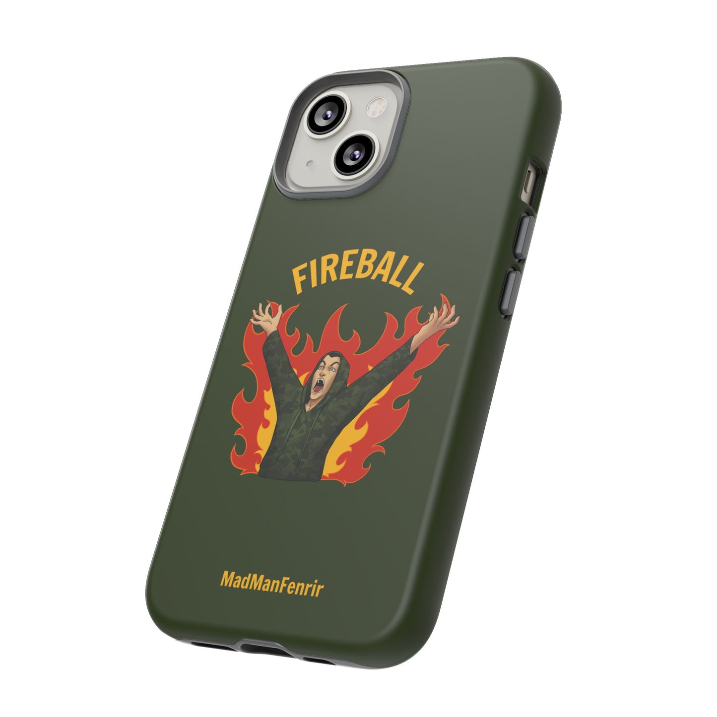 Tholdren Fireball iPhone or Galaxy Tough Phone Case