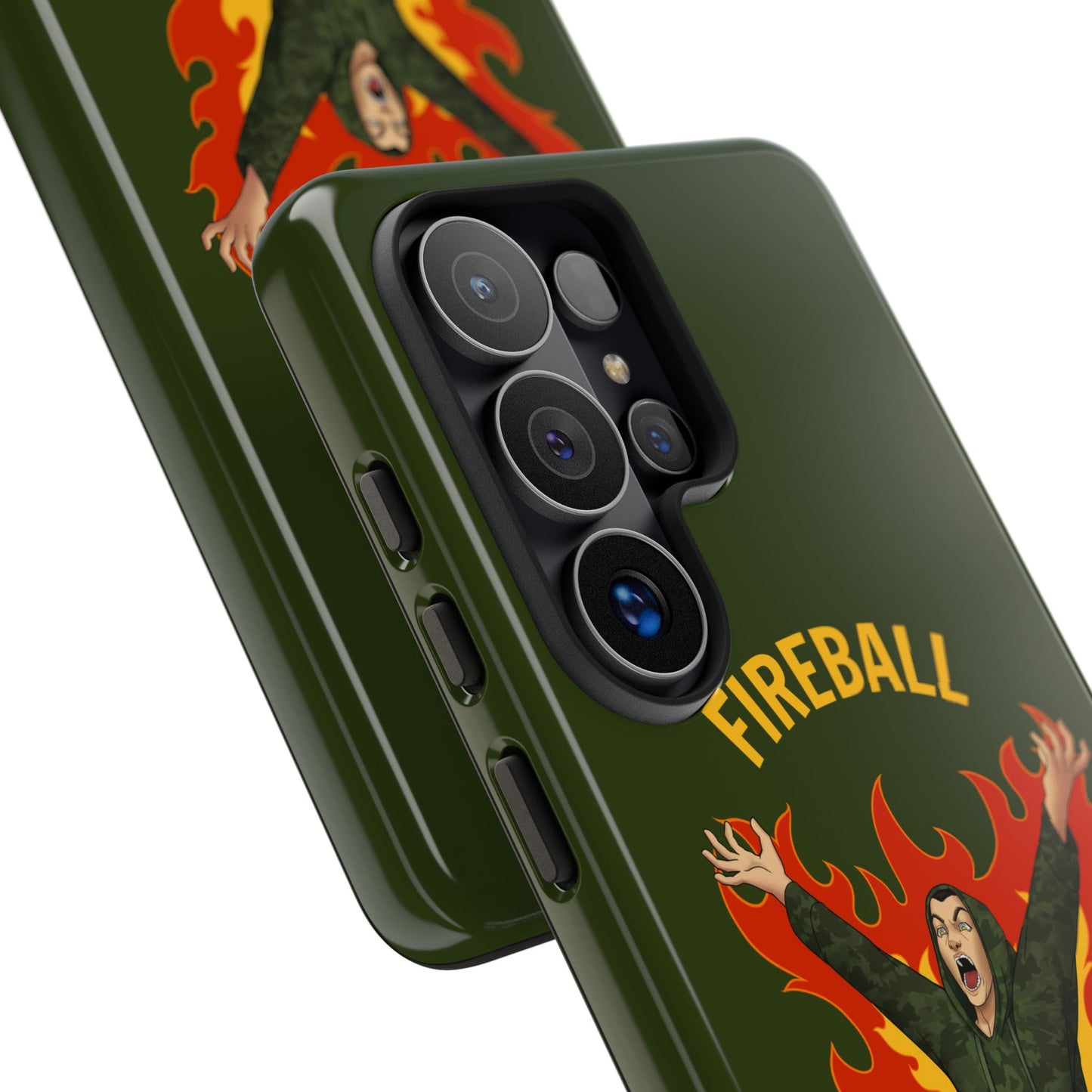 Tholdren Fireball iPhone or Galaxy Tough Phone Case