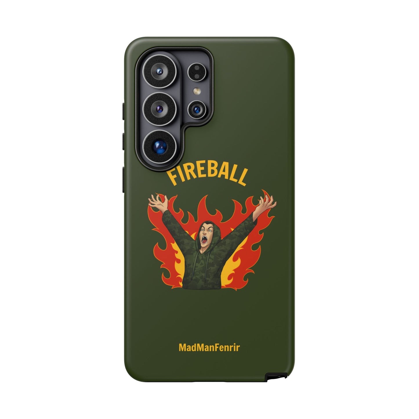 Tholdren Fireball iPhone or Galaxy Tough Phone Case