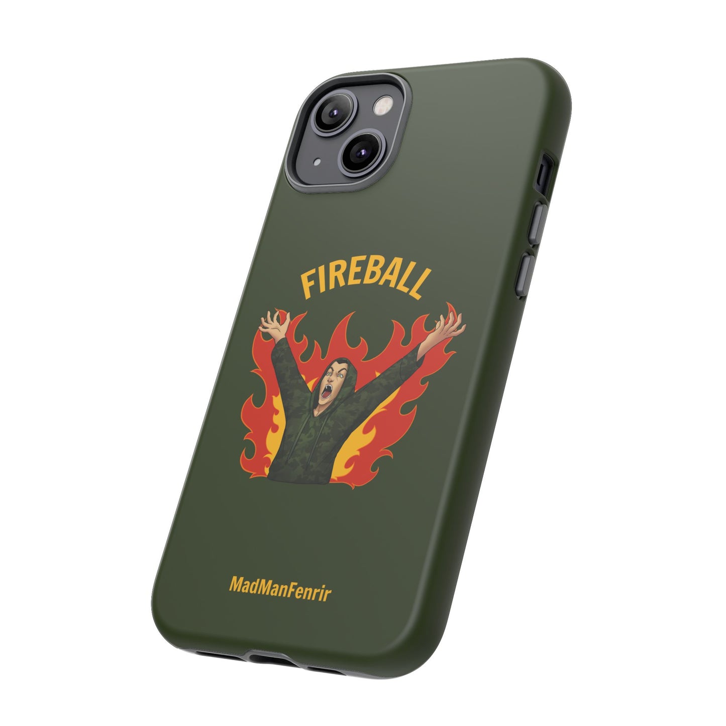 Tholdren Fireball iPhone or Galaxy Tough Phone Case