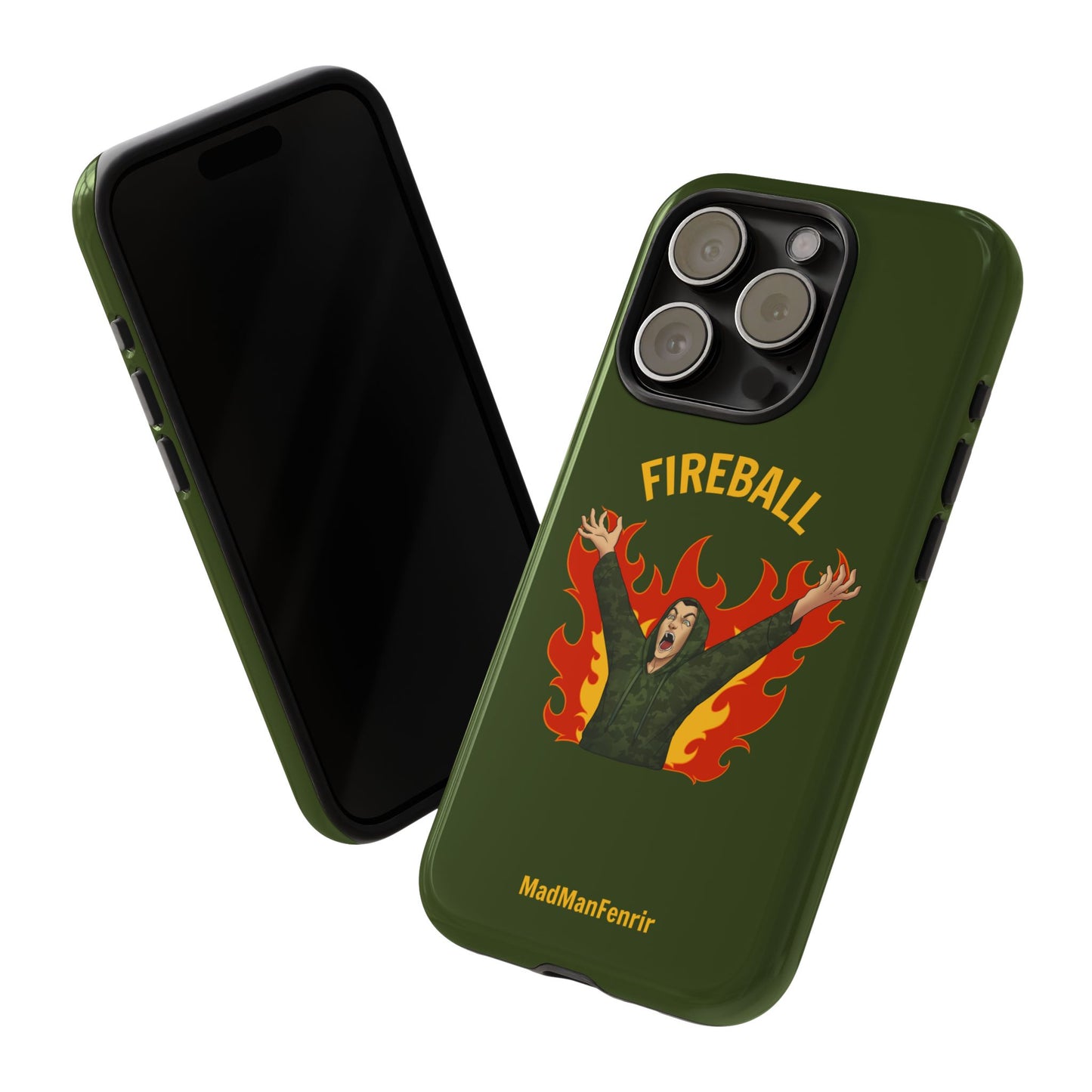 Tholdren Fireball iPhone or Galaxy Tough Phone Case