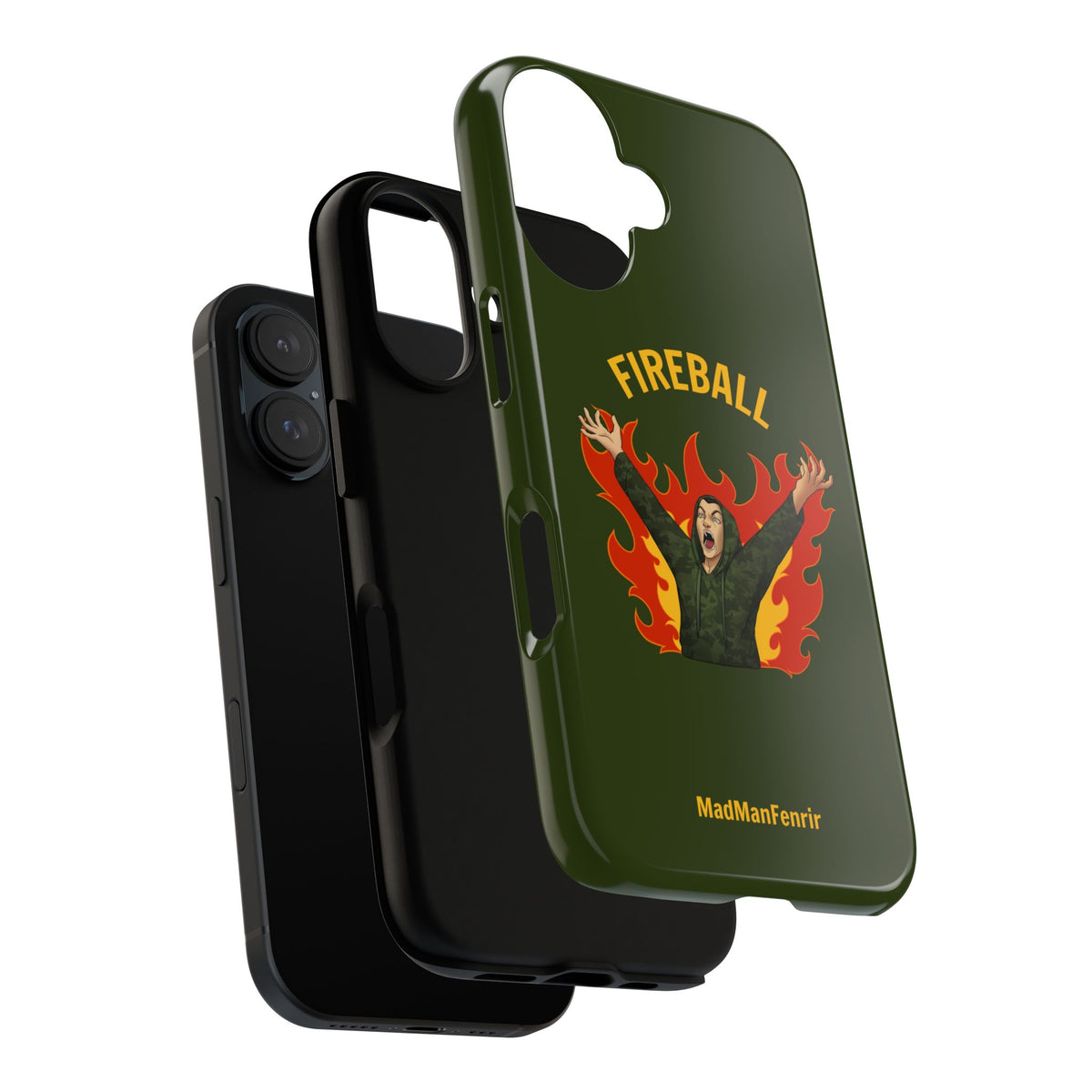 Tholdren Fireball iPhone or Galaxy Tough Phone Case