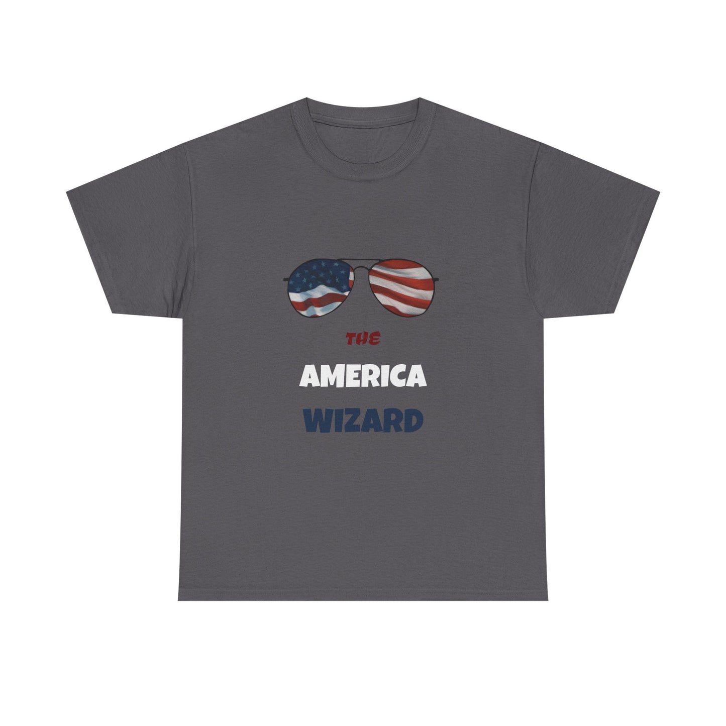 The America Wizard Glasses & Flag T-Shirt