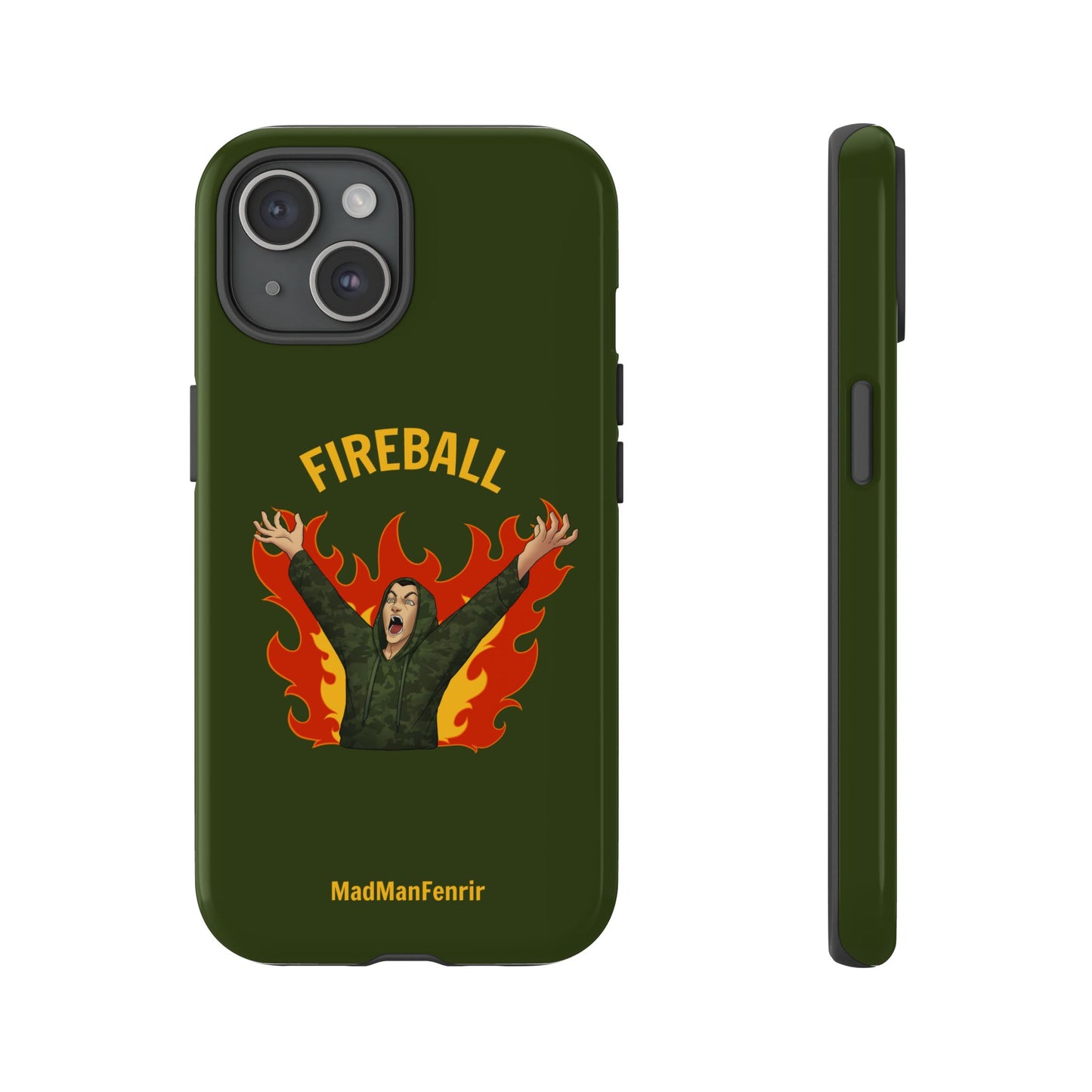 Tholdren Fireball iPhone or Galaxy Tough Phone Case