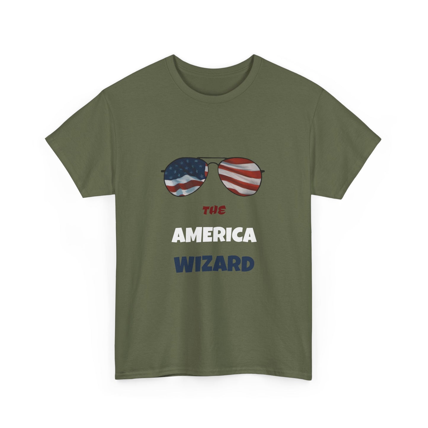 The America Wizard Glasses & Flag T-Shirt