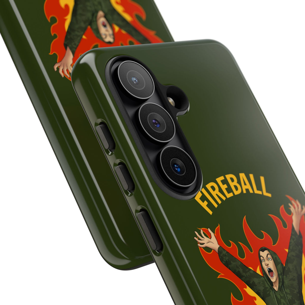 Tholdren Fireball iPhone or Galaxy Tough Phone Case