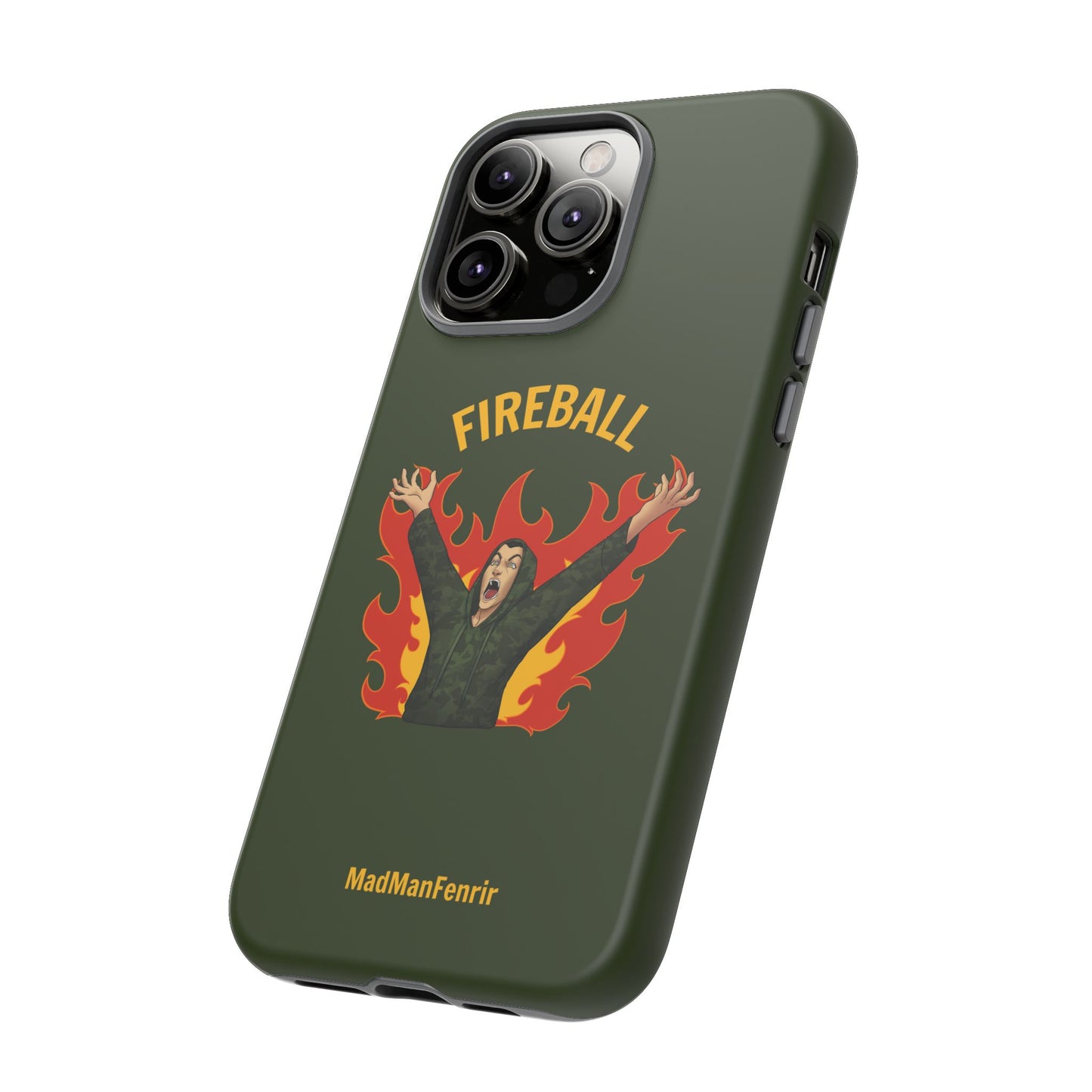 Tholdren Fireball iPhone or Galaxy Tough Phone Case