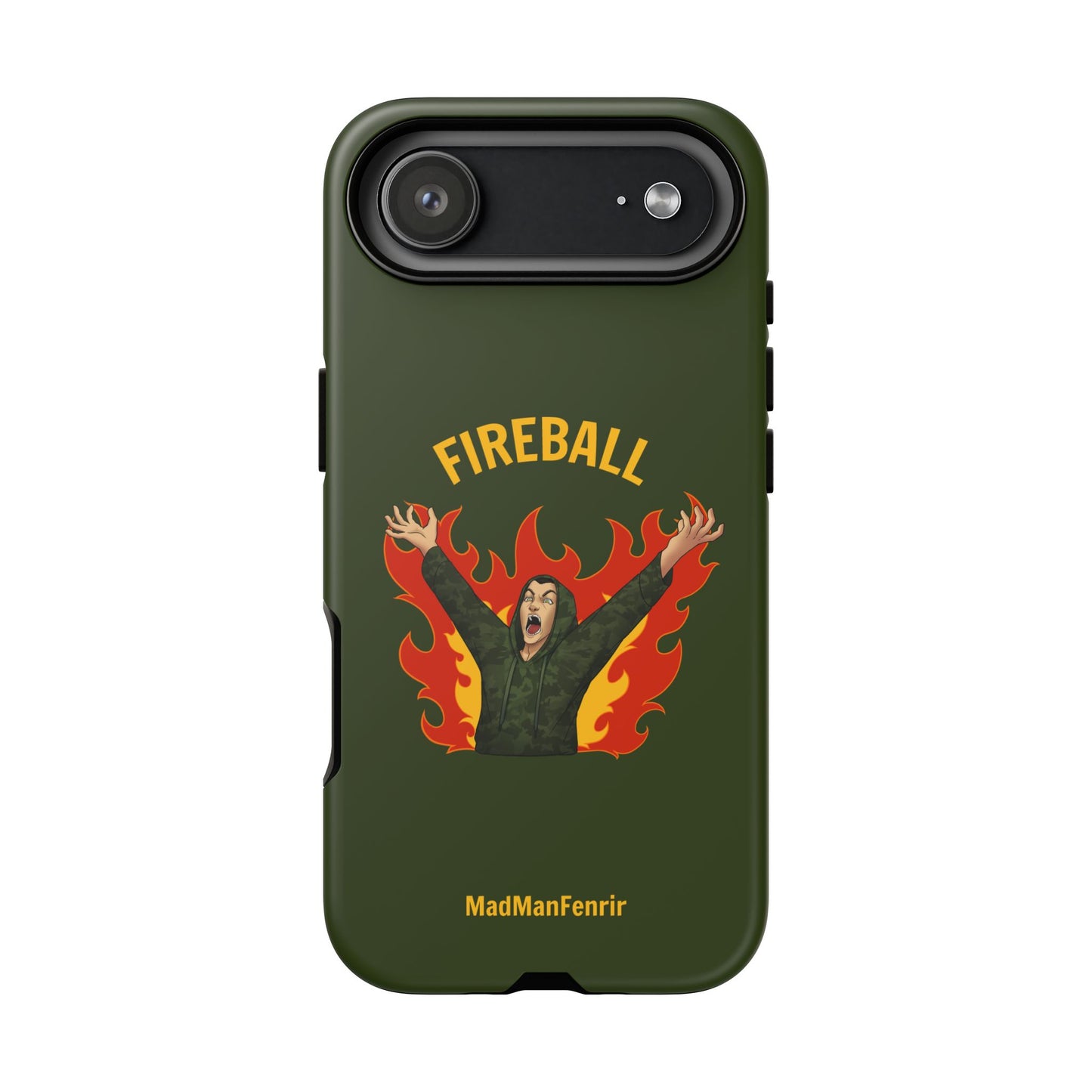 Tholdren Fireball iPhone or Galaxy Tough Phone Case