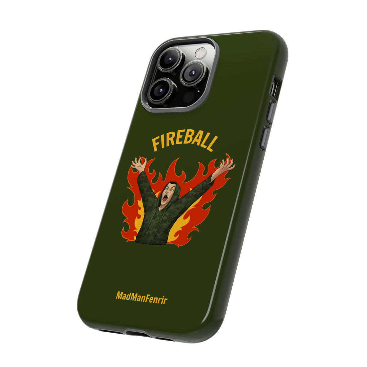 Tholdren Fireball iPhone or Galaxy Tough Phone Case