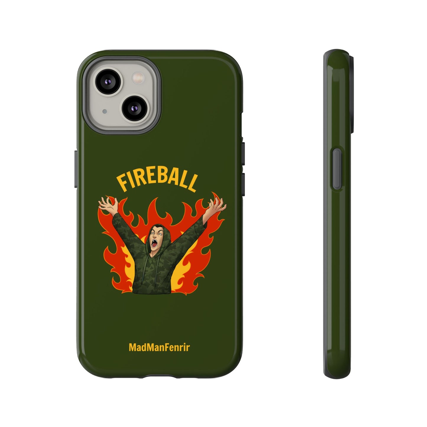 Tholdren Fireball iPhone or Galaxy Tough Phone Case