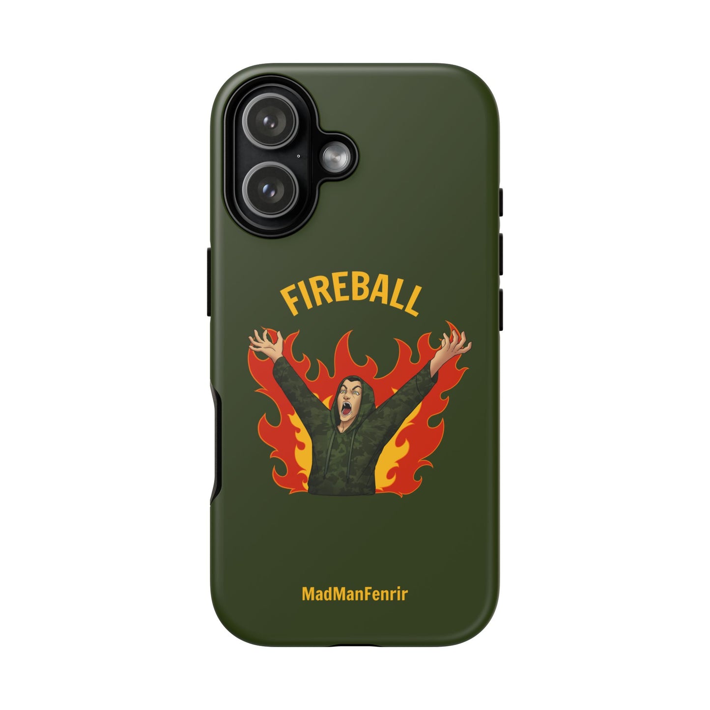 Tholdren Fireball iPhone or Galaxy Tough Phone Case