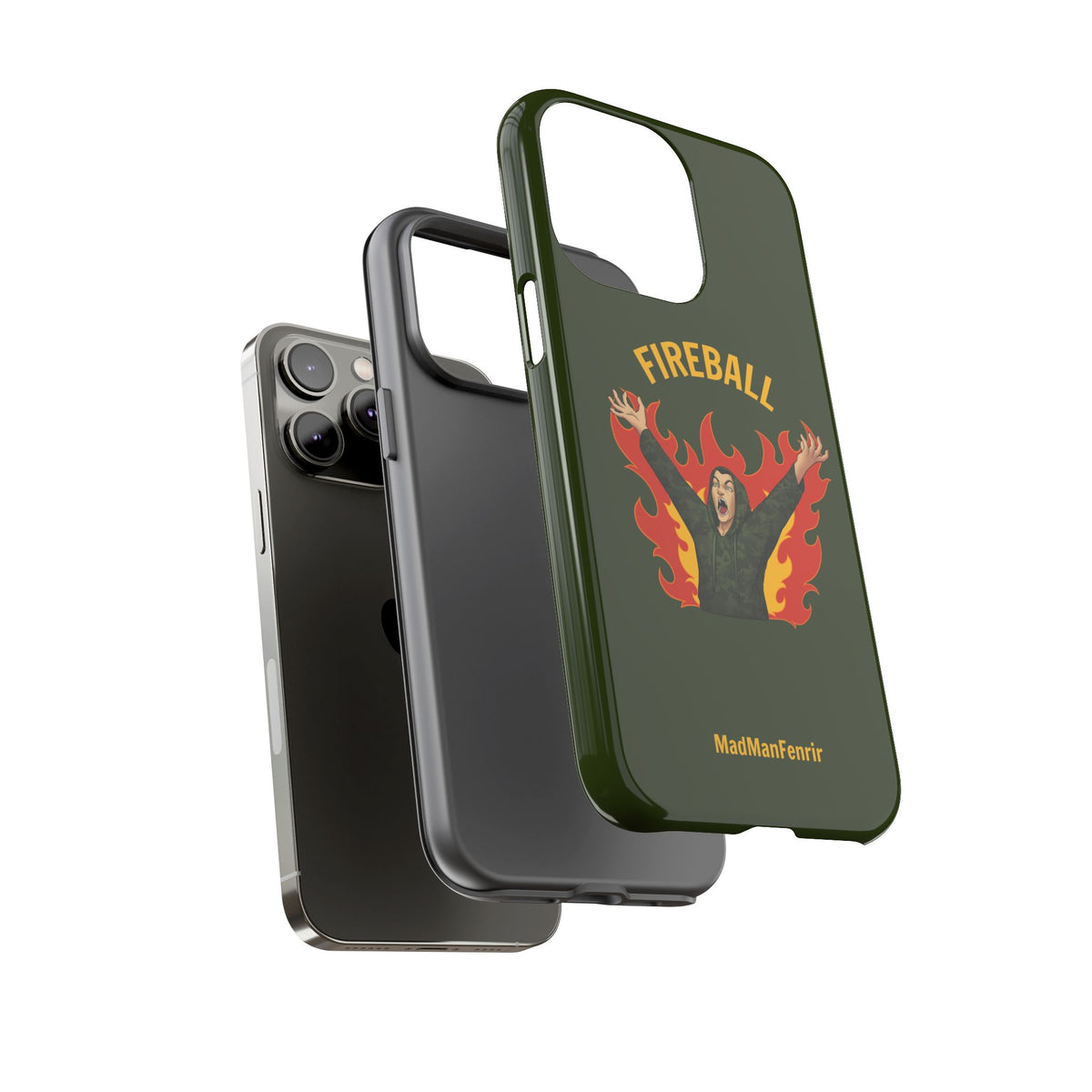 Tholdren Fireball iPhone or Galaxy Tough Phone Case