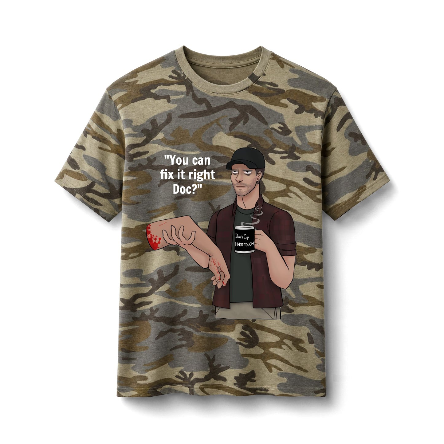 Doc is Tired Cotton Camo Tee