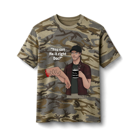 Doc is Tired Cotton Camo Tee