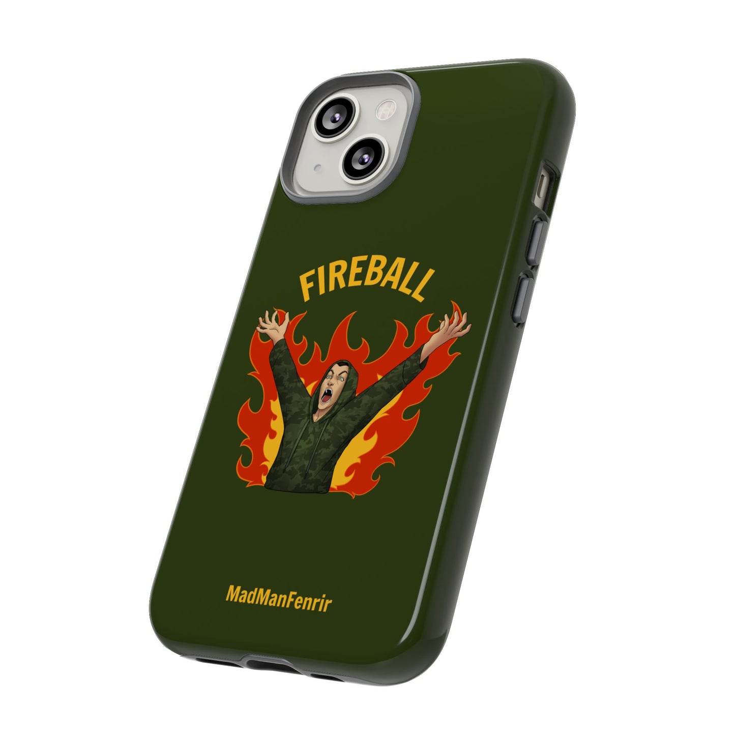 Tholdren Fireball iPhone or Galaxy Tough Phone Case