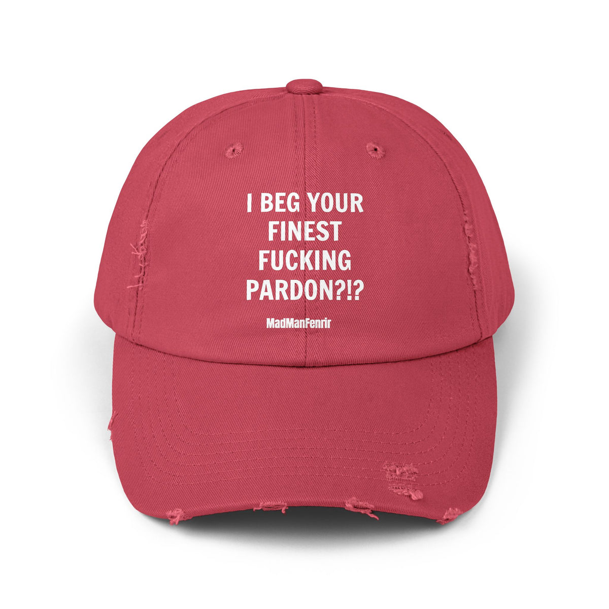 I BEG YOUR FINEST FUCKING PARDON?!? Vintage Cap Hat