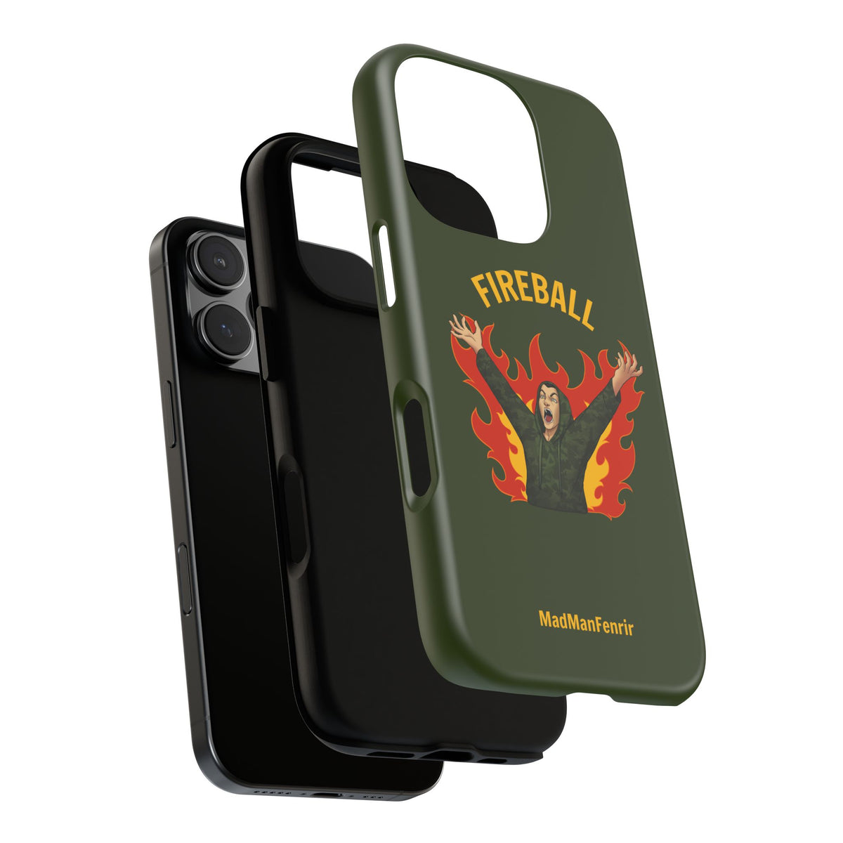 Tholdren Fireball iPhone or Galaxy Tough Phone Case