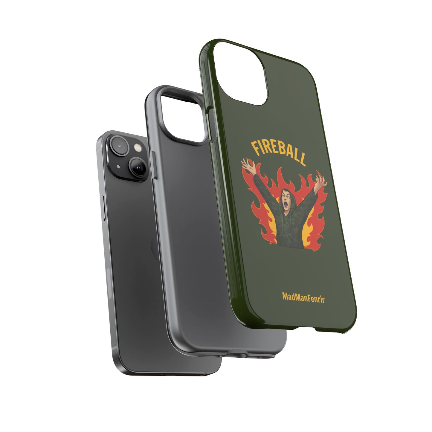 Tholdren Fireball iPhone or Galaxy Tough Phone Case