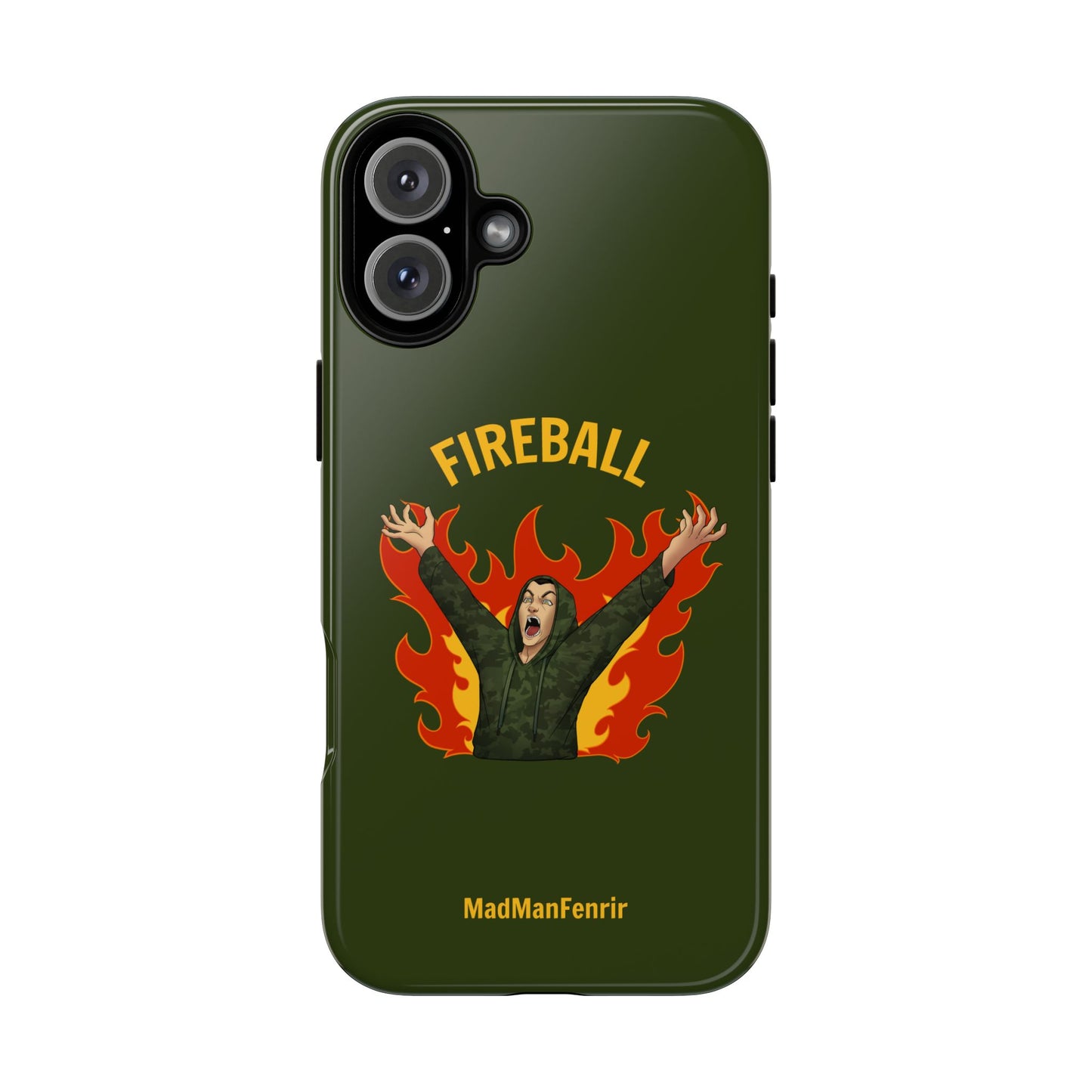 Tholdren Fireball iPhone or Galaxy Tough Phone Case