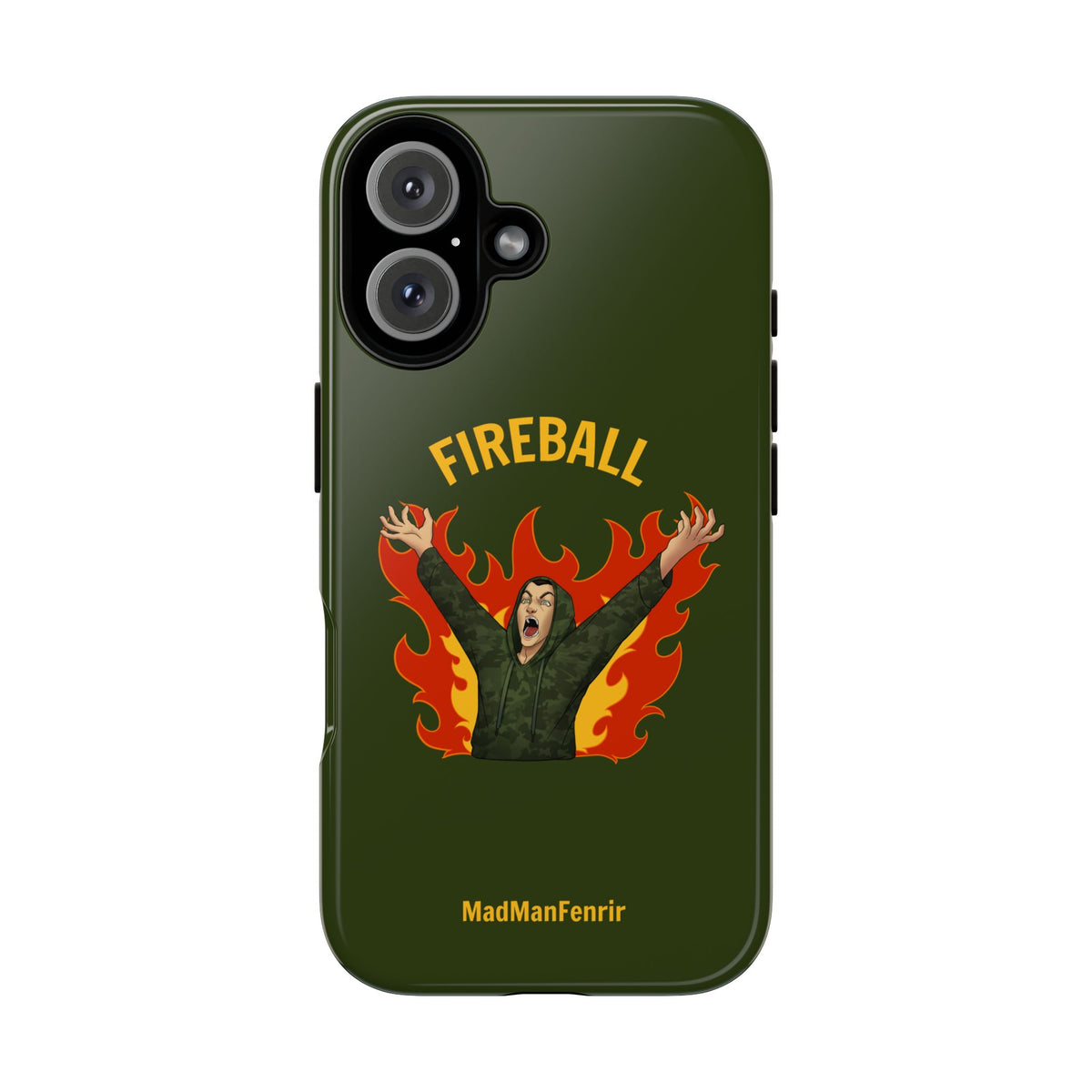 Tholdren Fireball iPhone or Galaxy Tough Phone Case