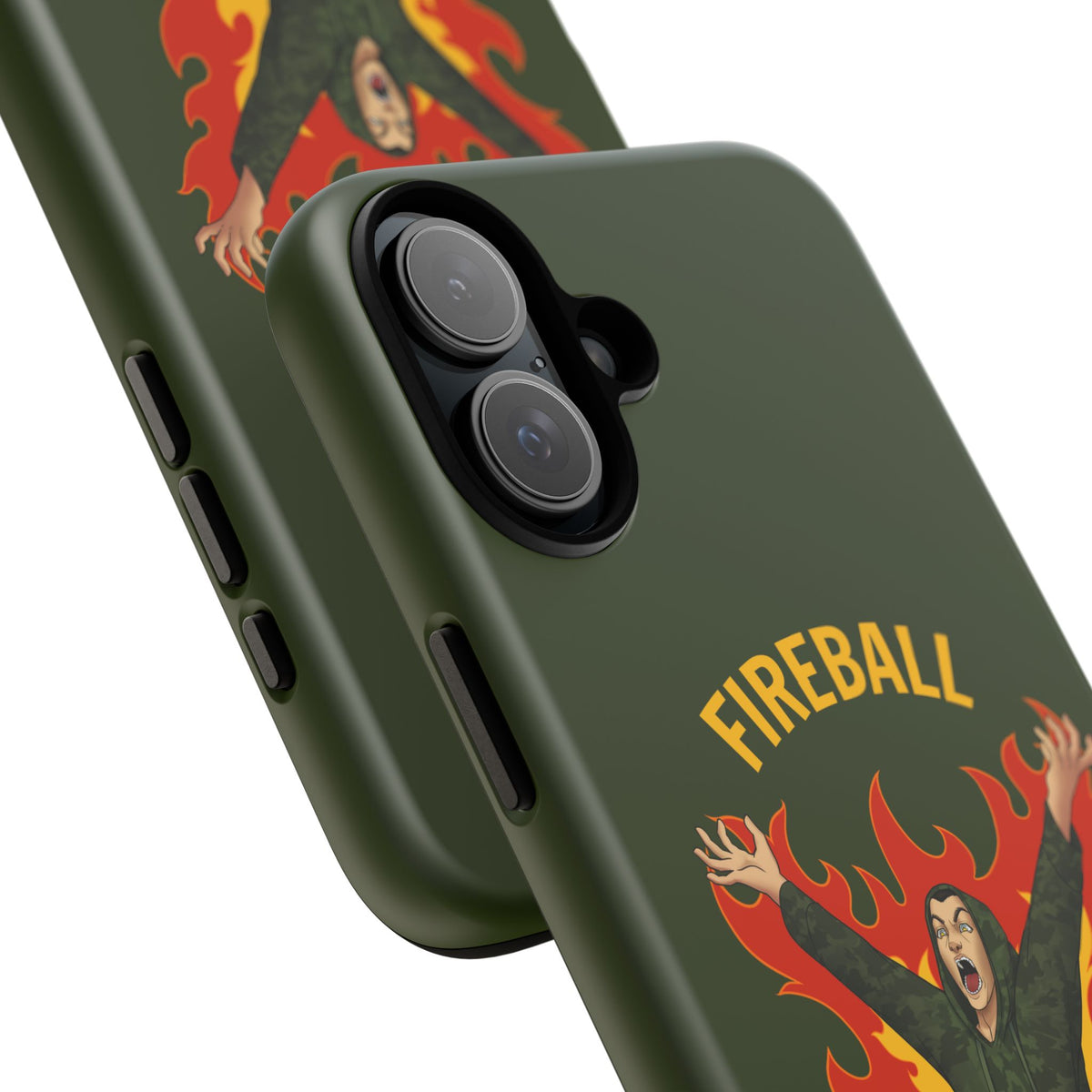 Tholdren Fireball iPhone or Galaxy Tough Phone Case