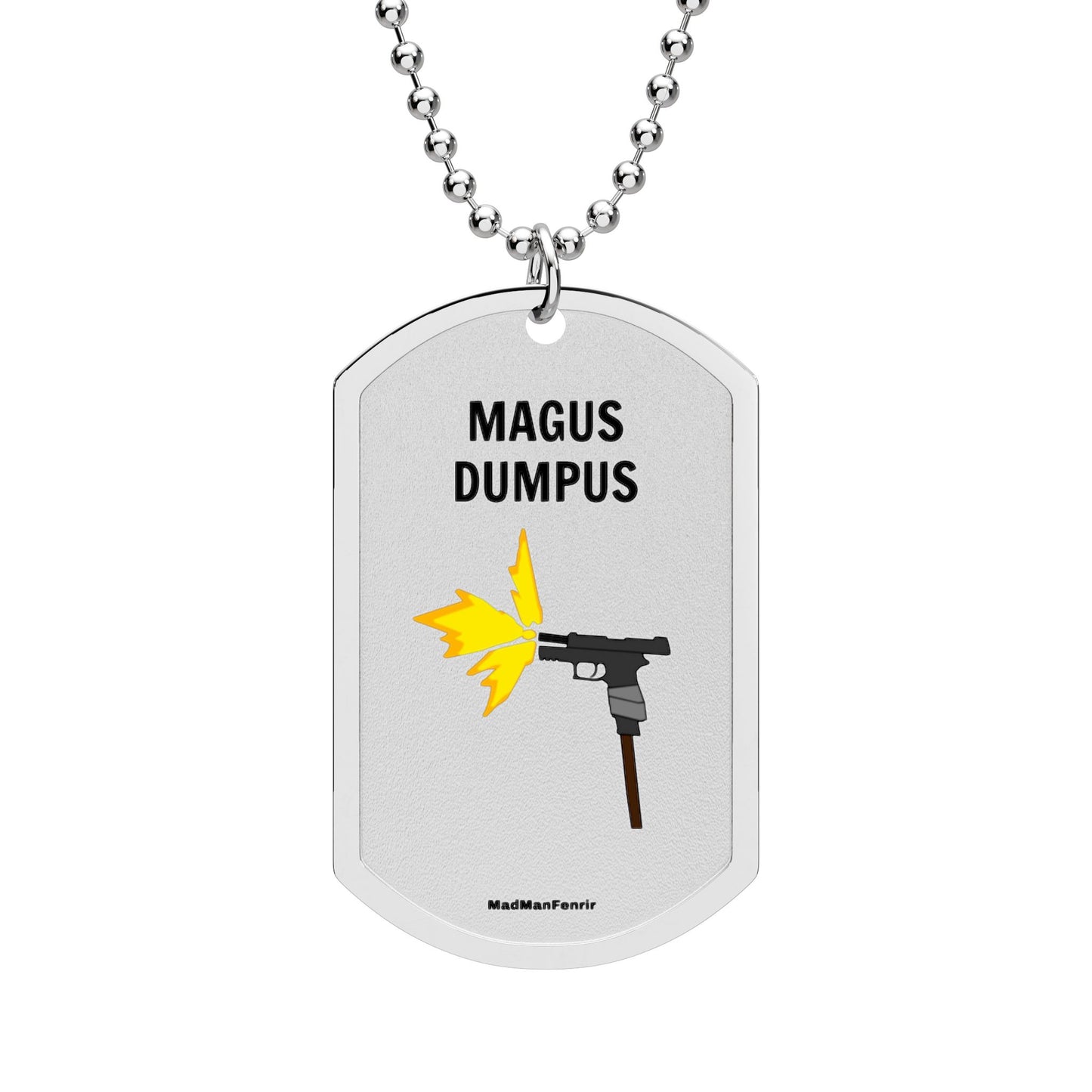 MAGUS DUMPUS Dog Tag with Chain