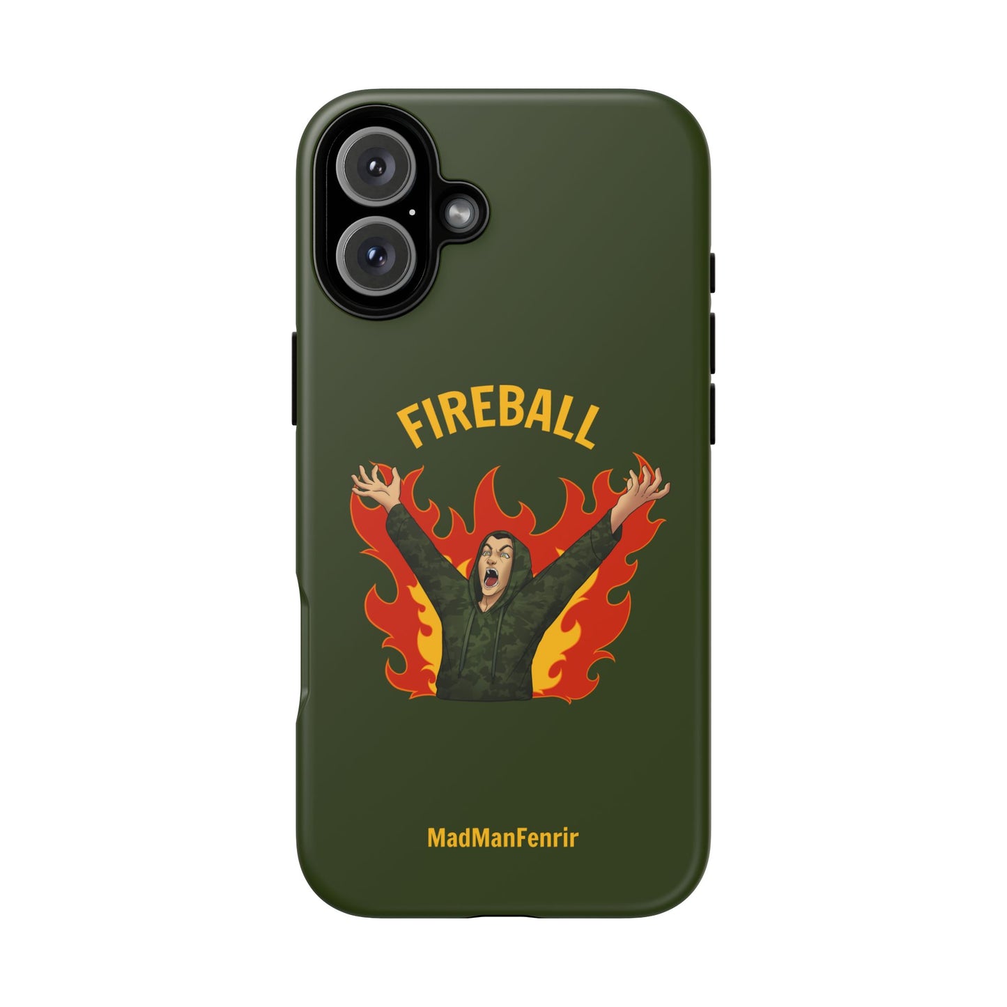 Tholdren Fireball iPhone or Galaxy Tough Phone Case