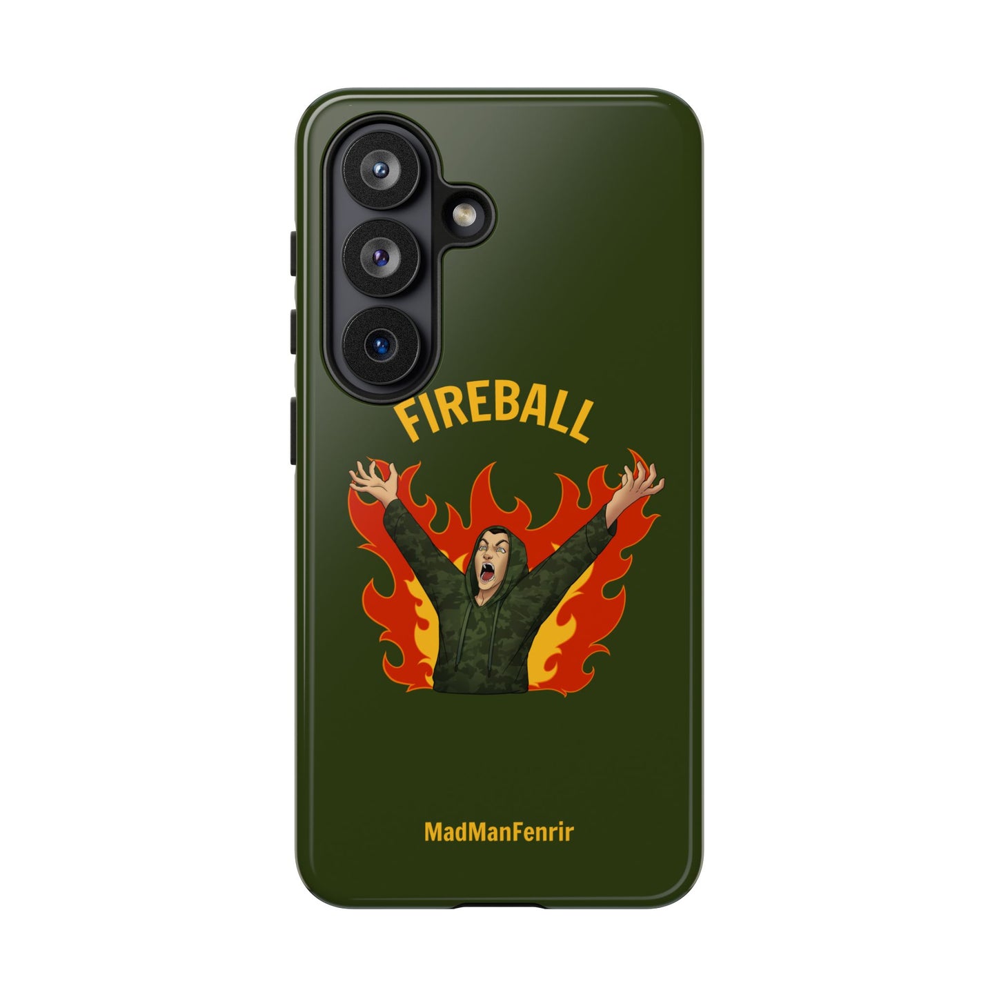 Tholdren Fireball iPhone or Galaxy Tough Phone Case