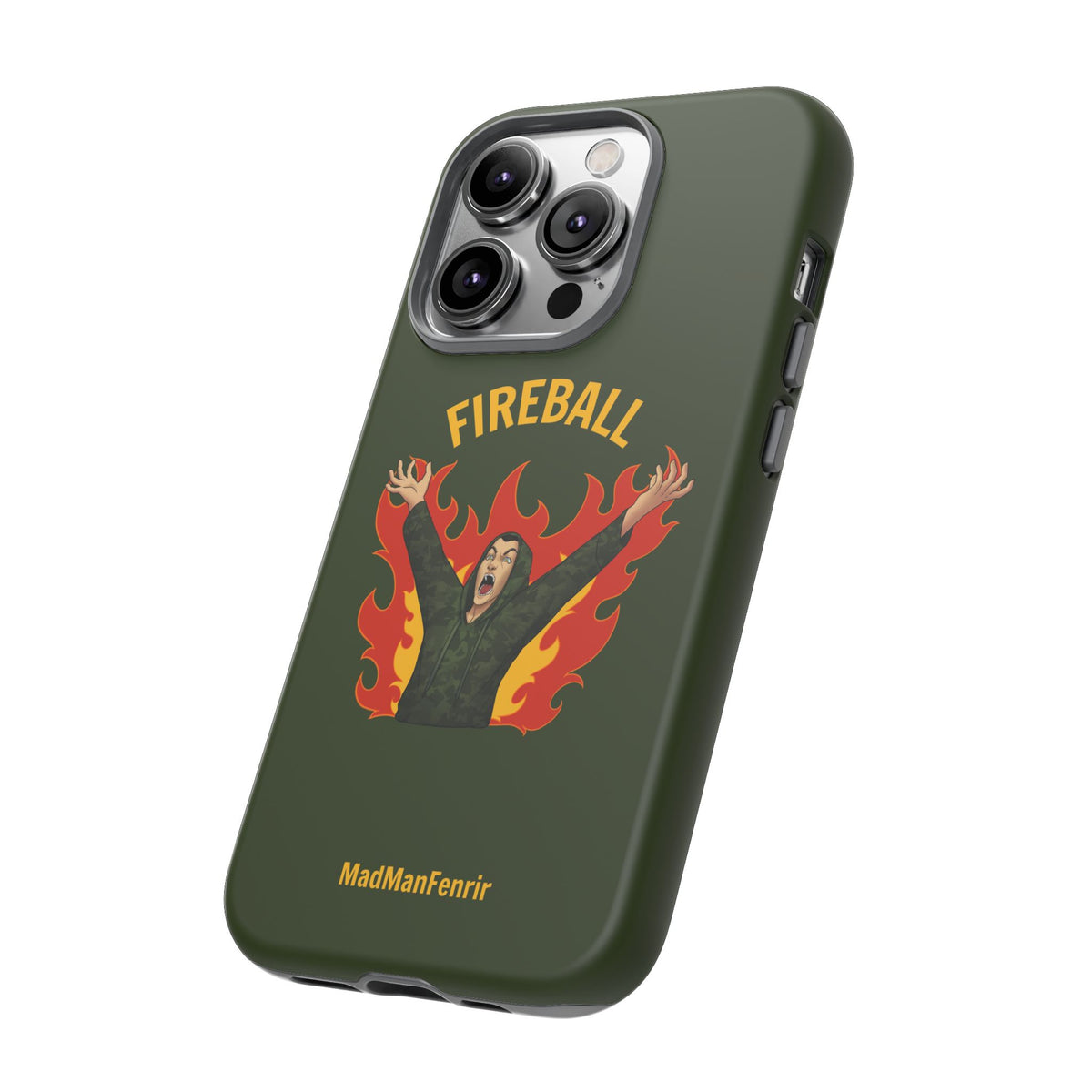 Tholdren Fireball iPhone or Galaxy Tough Phone Case