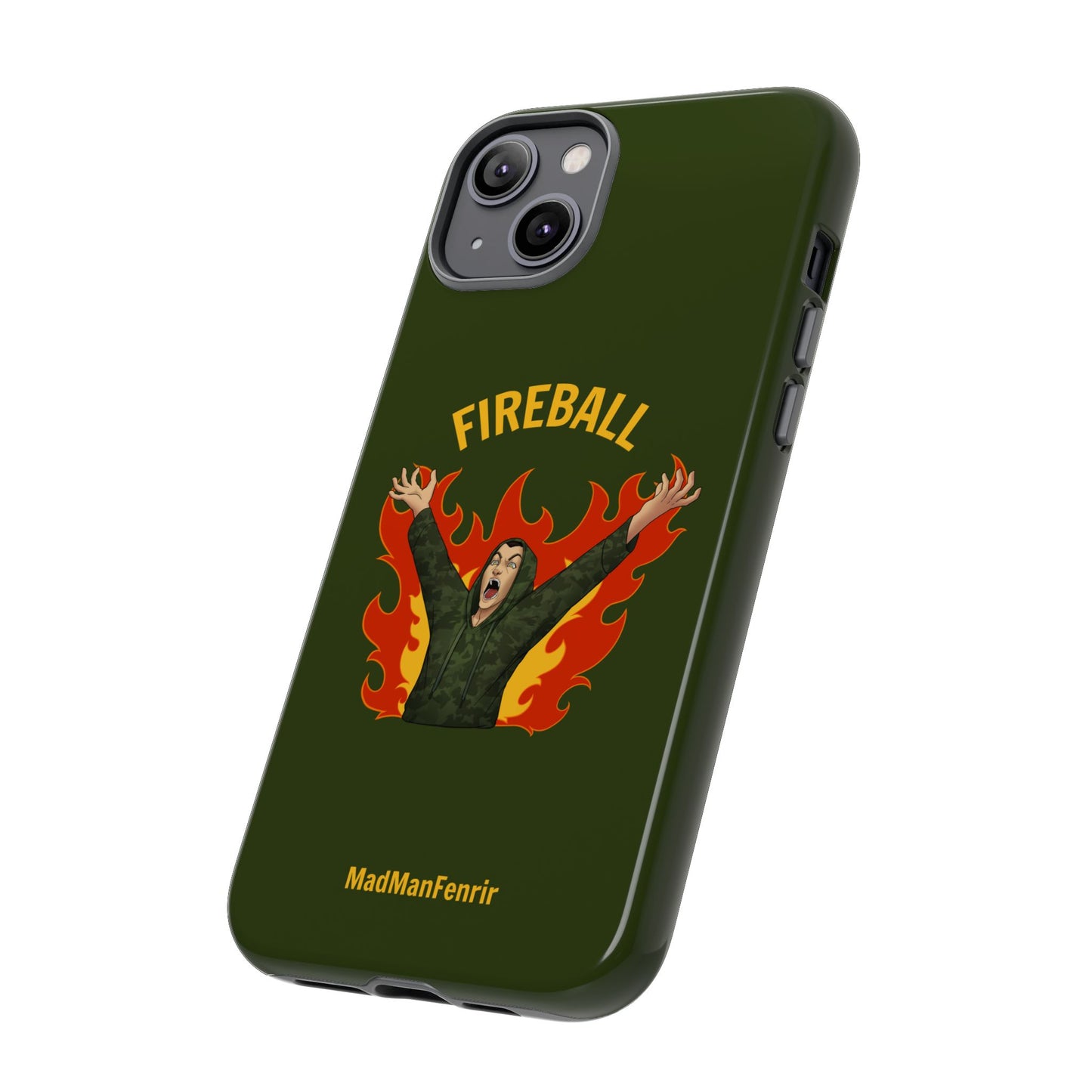 Tholdren Fireball iPhone or Galaxy Tough Phone Case
