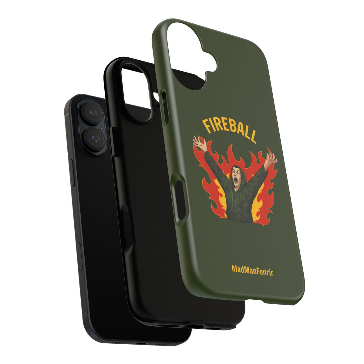 Tholdren Fireball iPhone or Galaxy Tough Phone Case