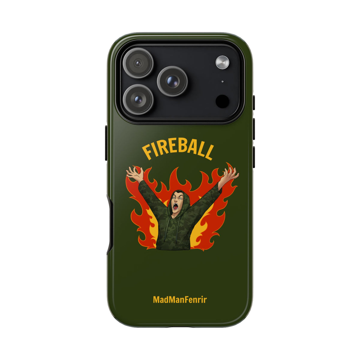 Tholdren Fireball iPhone or Galaxy Tough Phone Case