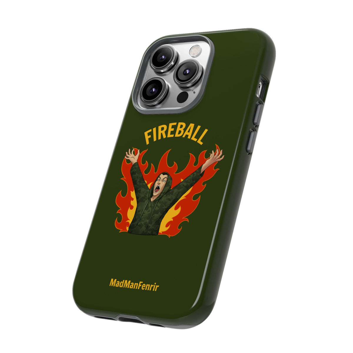 Tholdren Fireball iPhone or Galaxy Tough Phone Case