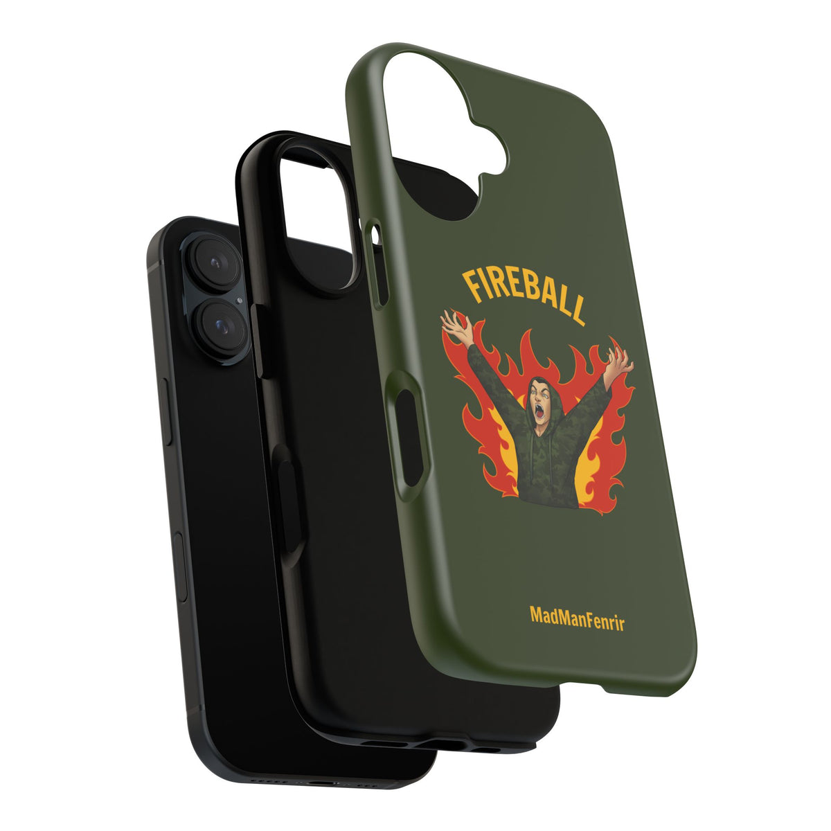 Tholdren Fireball iPhone or Galaxy Tough Phone Case
