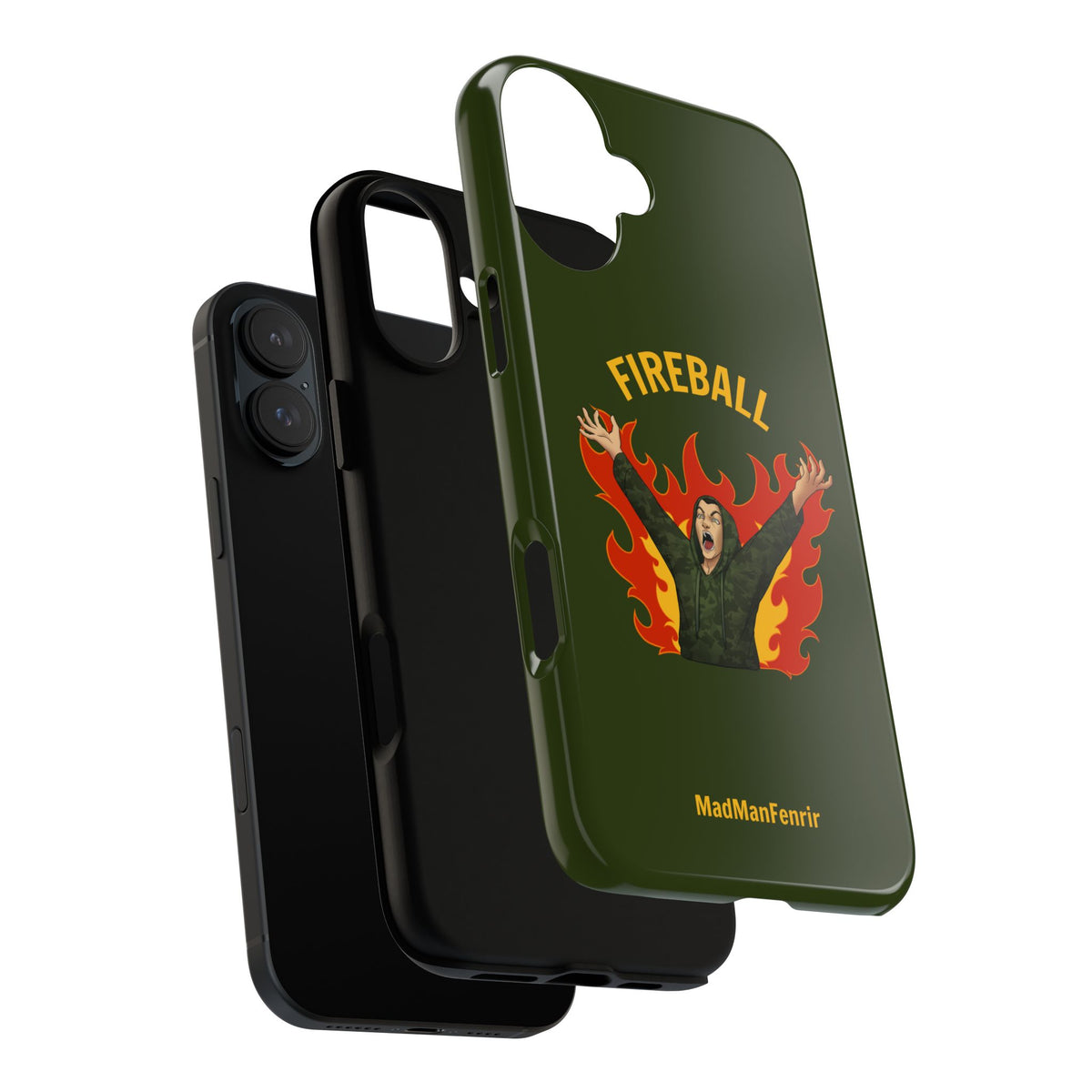 Tholdren Fireball iPhone or Galaxy Tough Phone Case