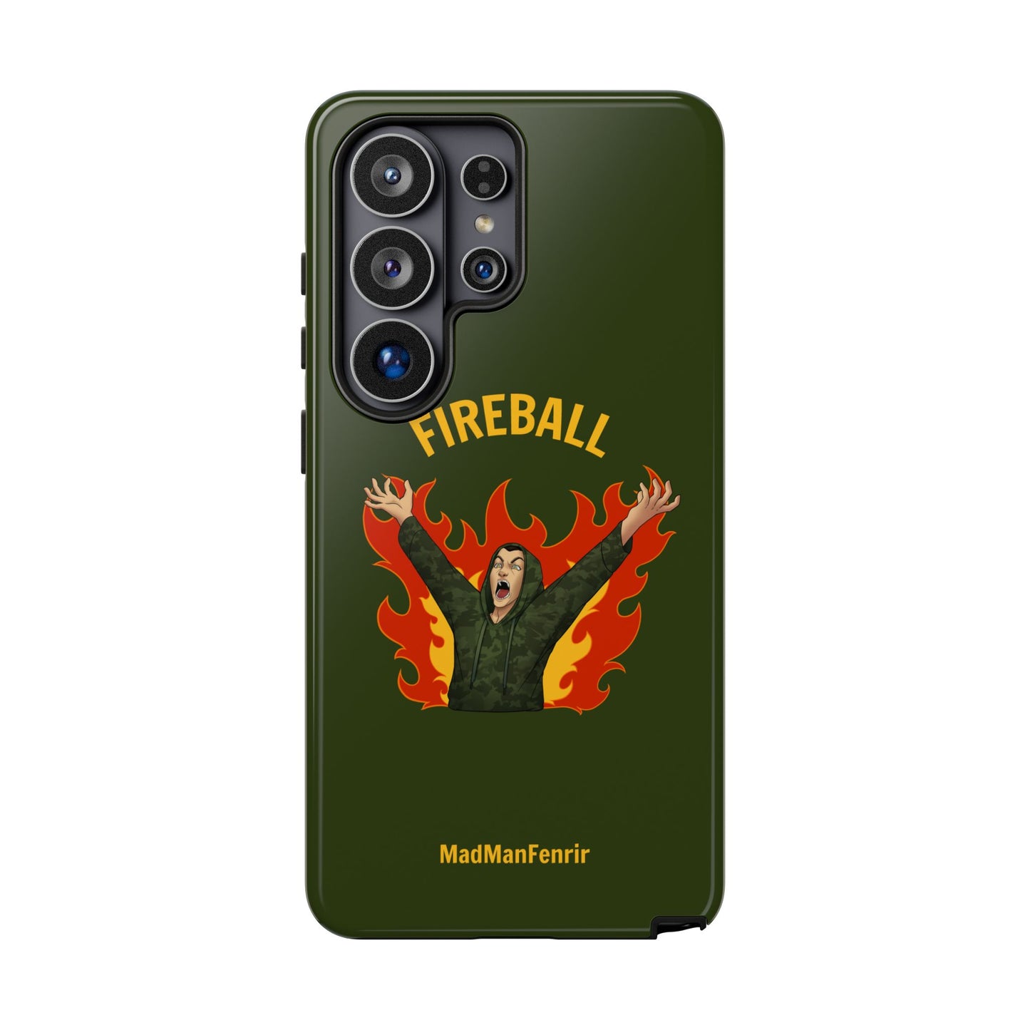 Tholdren Fireball iPhone or Galaxy Tough Phone Case