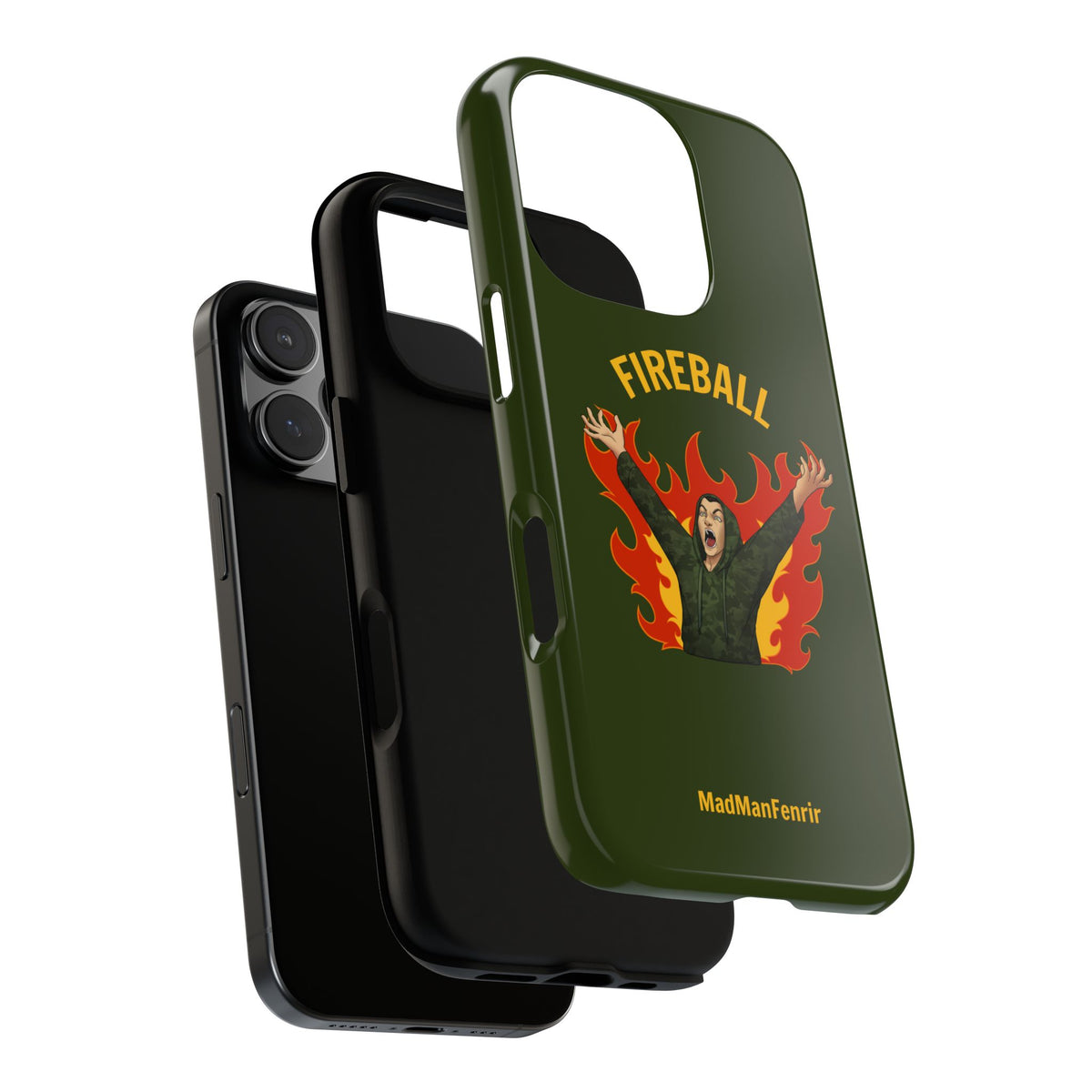 Tholdren Fireball iPhone or Galaxy Tough Phone Case