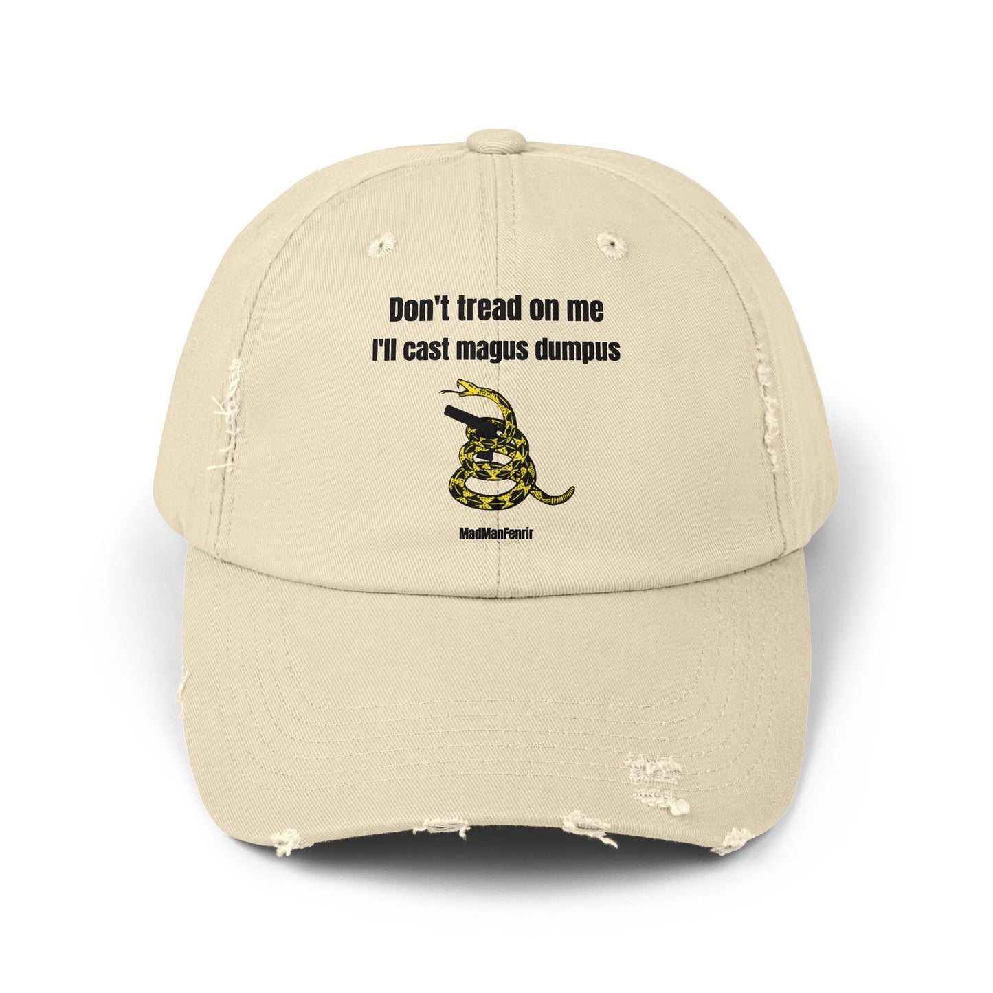 DON'T TREAD ON ME I'LL CAST MAGUS DUMPUS Vintage Cap Hat