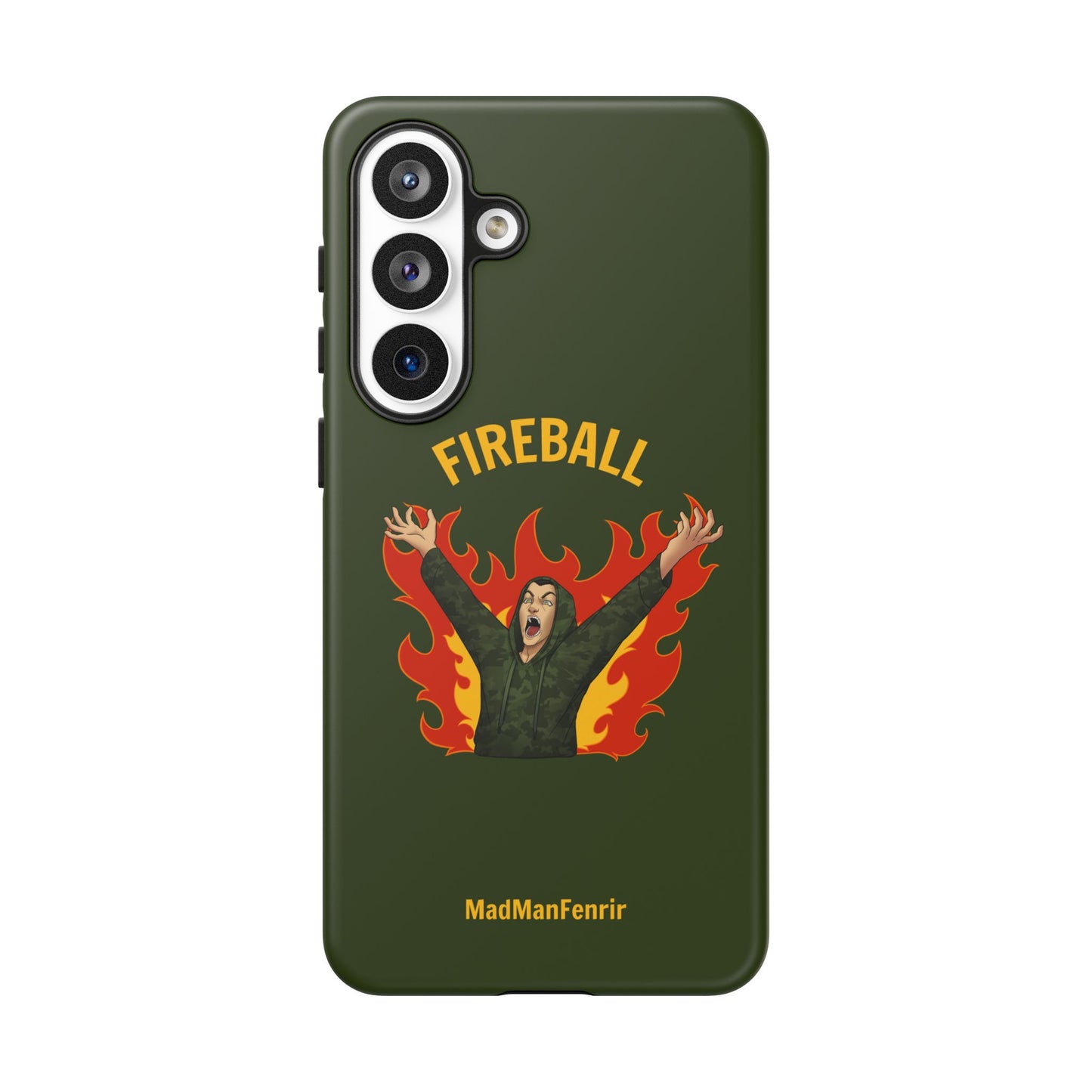 Tholdren Fireball iPhone or Galaxy Tough Phone Case