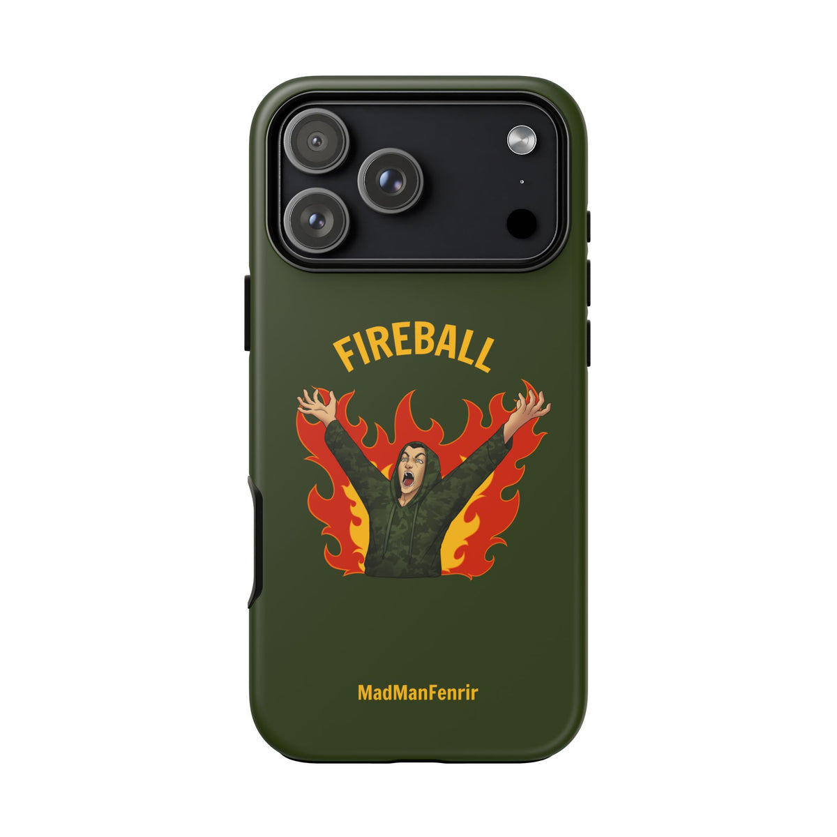 Tholdren Fireball iPhone or Galaxy Tough Phone Case