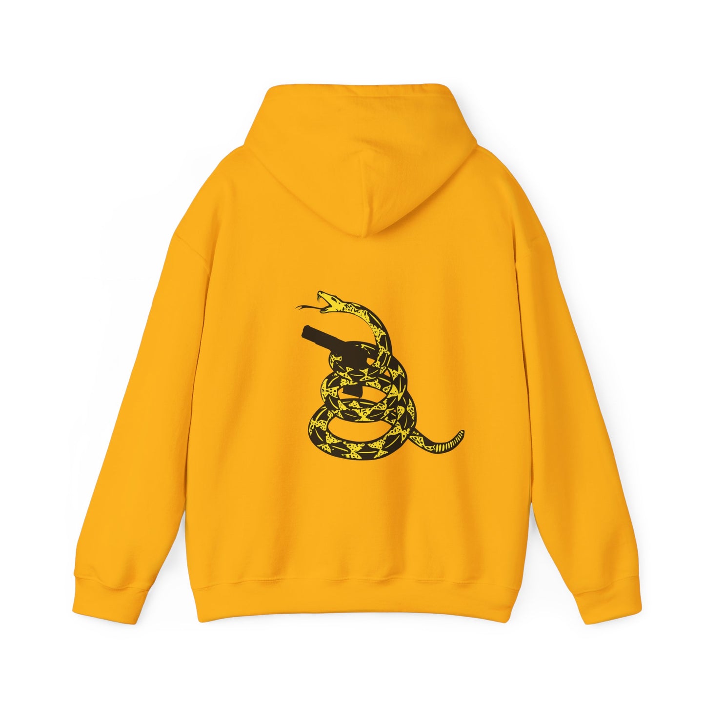 Front Logo and Back Snake with Gun Hoodie
